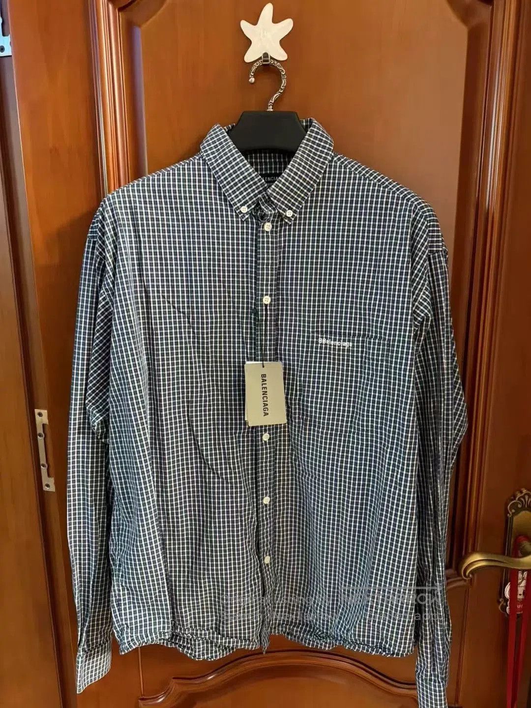Japanese Brand Balenciaga Plaid Long-Sleeve Shirt. Size US M / EU 48-50 / 2 - 1 Thumbnail