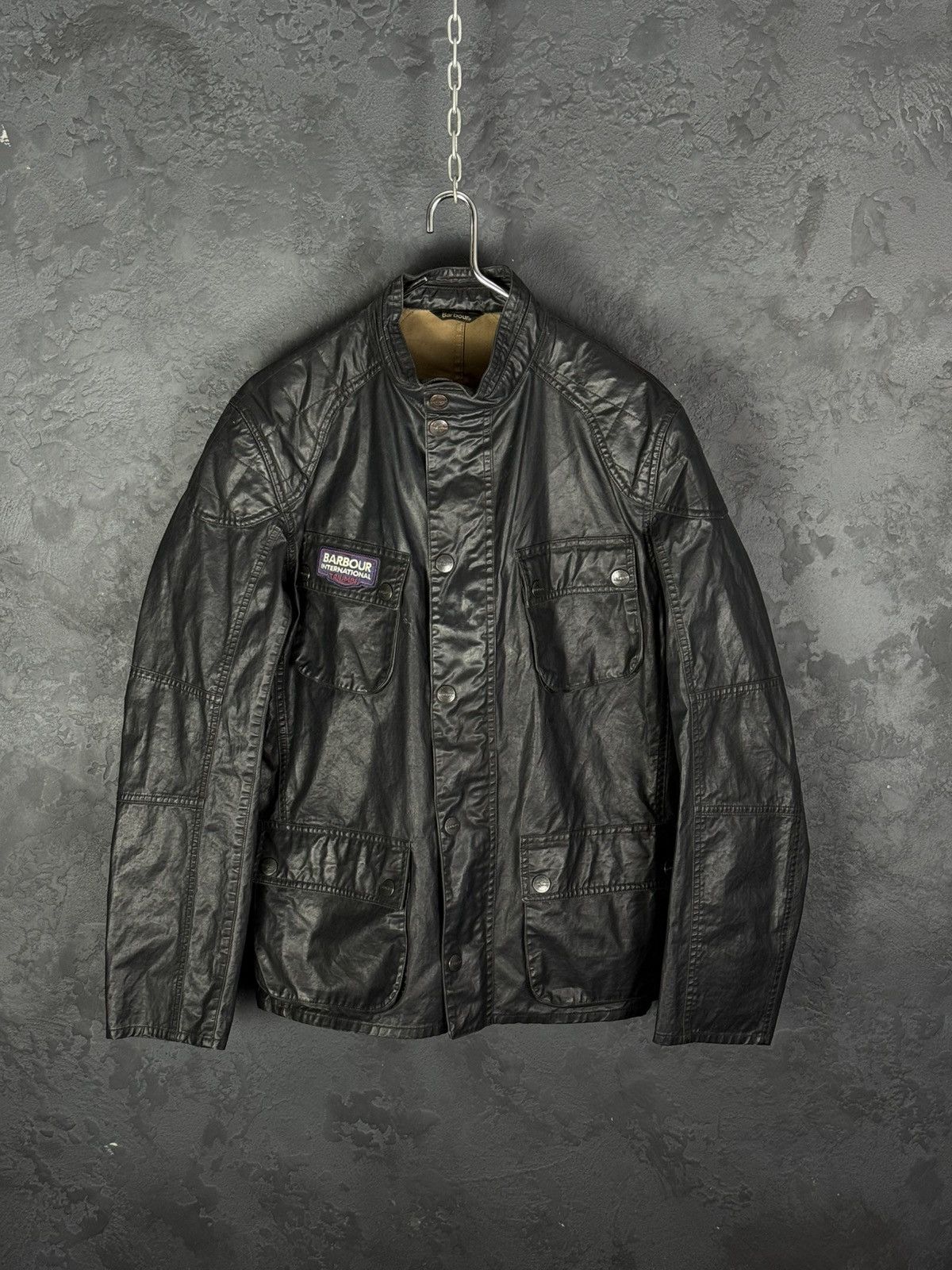 Barbour Barbour International Triumph Jacket Mens Waxed Cotton Size US L / EU 52-54 / 3 - 1 Thumbnail
