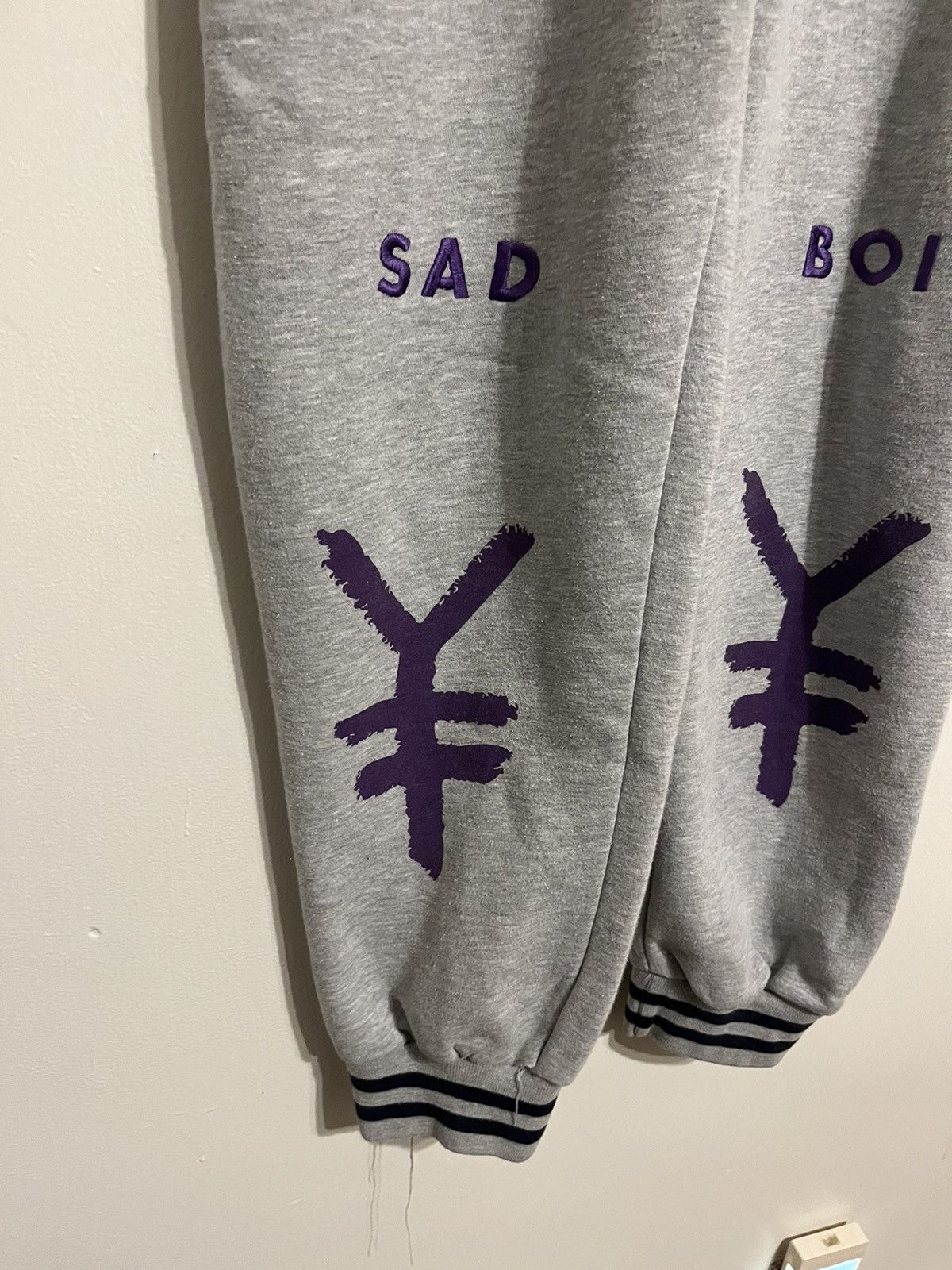 Drain Gang × Sad Boys Vintage2000s Yung Lean Bladee Sad Boiz Embroidered Sweatpant Size US 30 / EU 46 - 2 Thumbnail