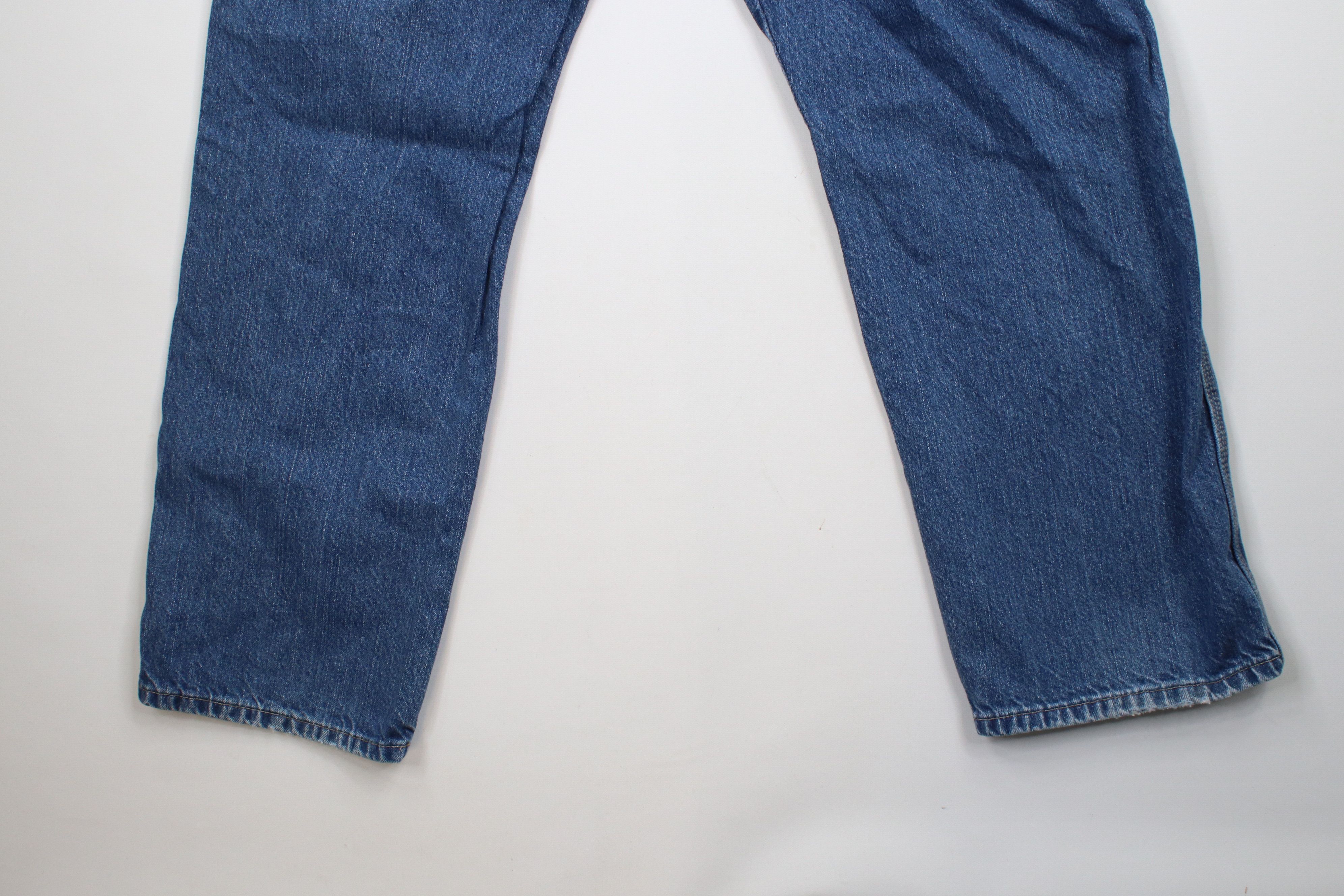 Dickies × Vintage Vintage Y2K Dickies Spell Out Wide Leg Dungaree Denim Jeans Size US 38 / EU 54 - 13 Thumbnail