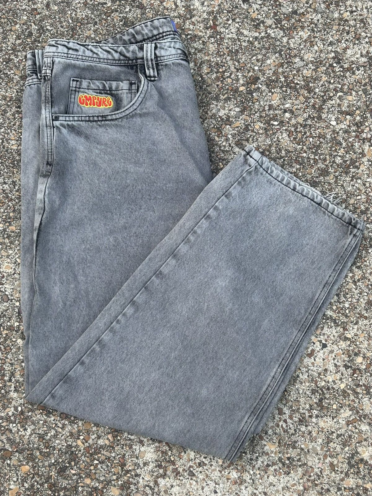 Empyre Empire Jeans Size 36 Y2K Gray Wash Embroidered Baggy Skater Size US 36 / EU 52 - 1 Thumbnail