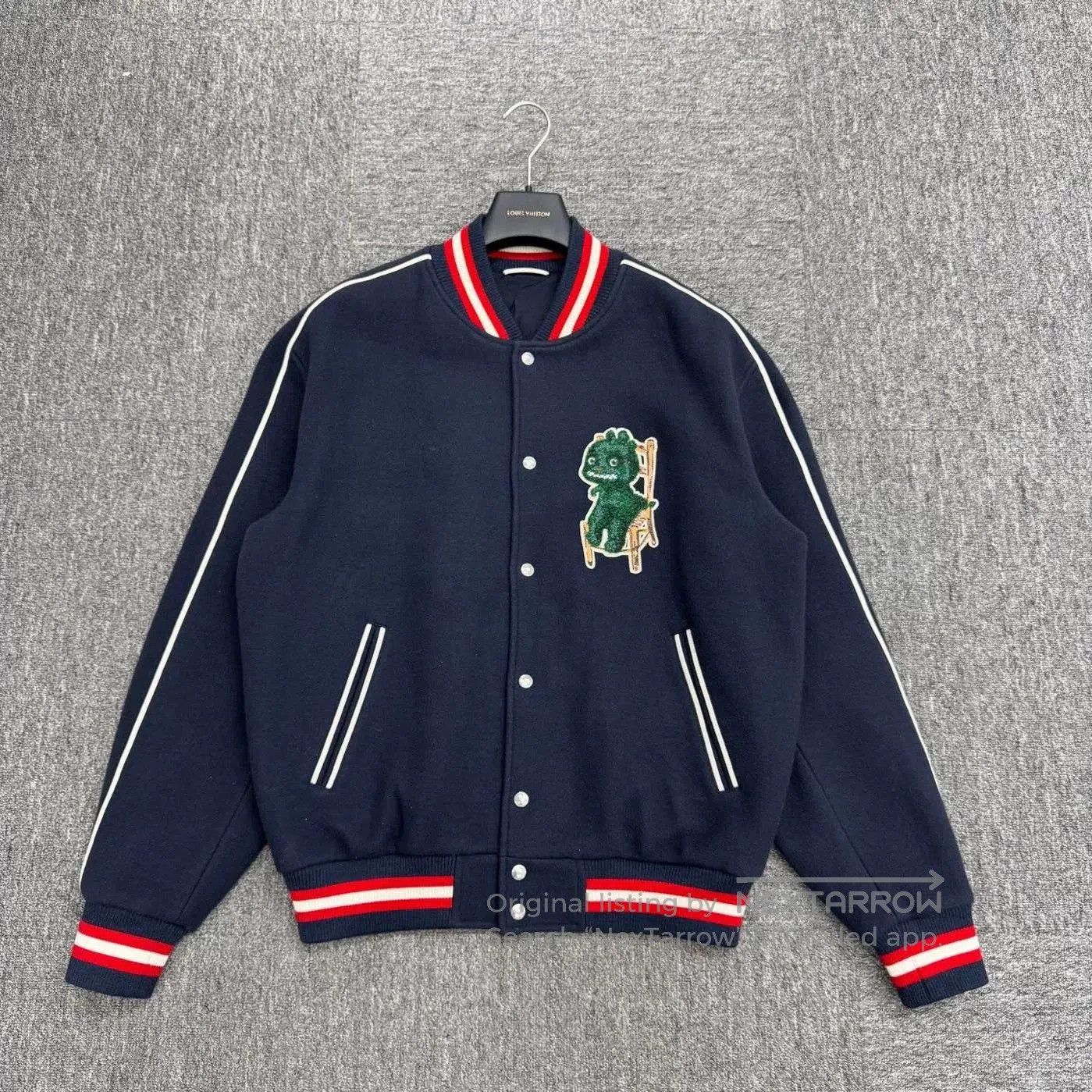 dior flocked pattern wool jacket.