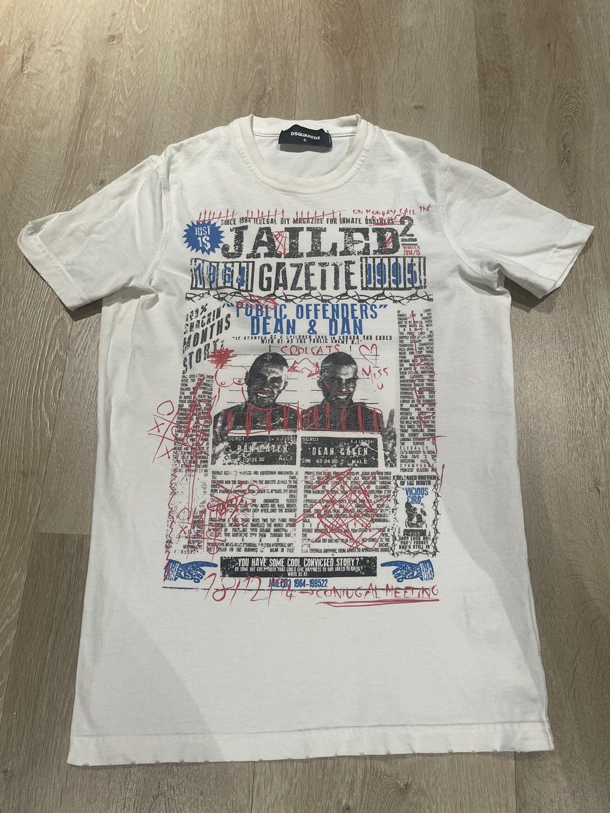 image of Dsquared2 Tee in White, Men's (Size Small)