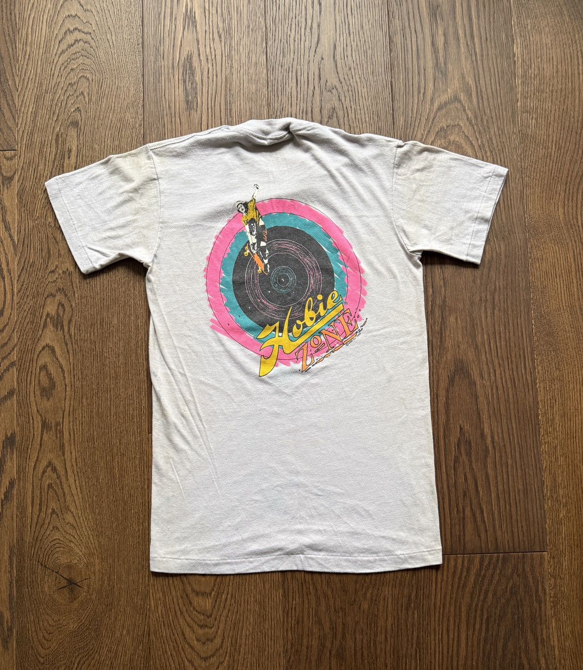 Vintage Vintage 80s Hobie Zone Skateboards Graphic Tee Youth XL Size US S / EU 44-46 / 1 - 1 Thumbnail
