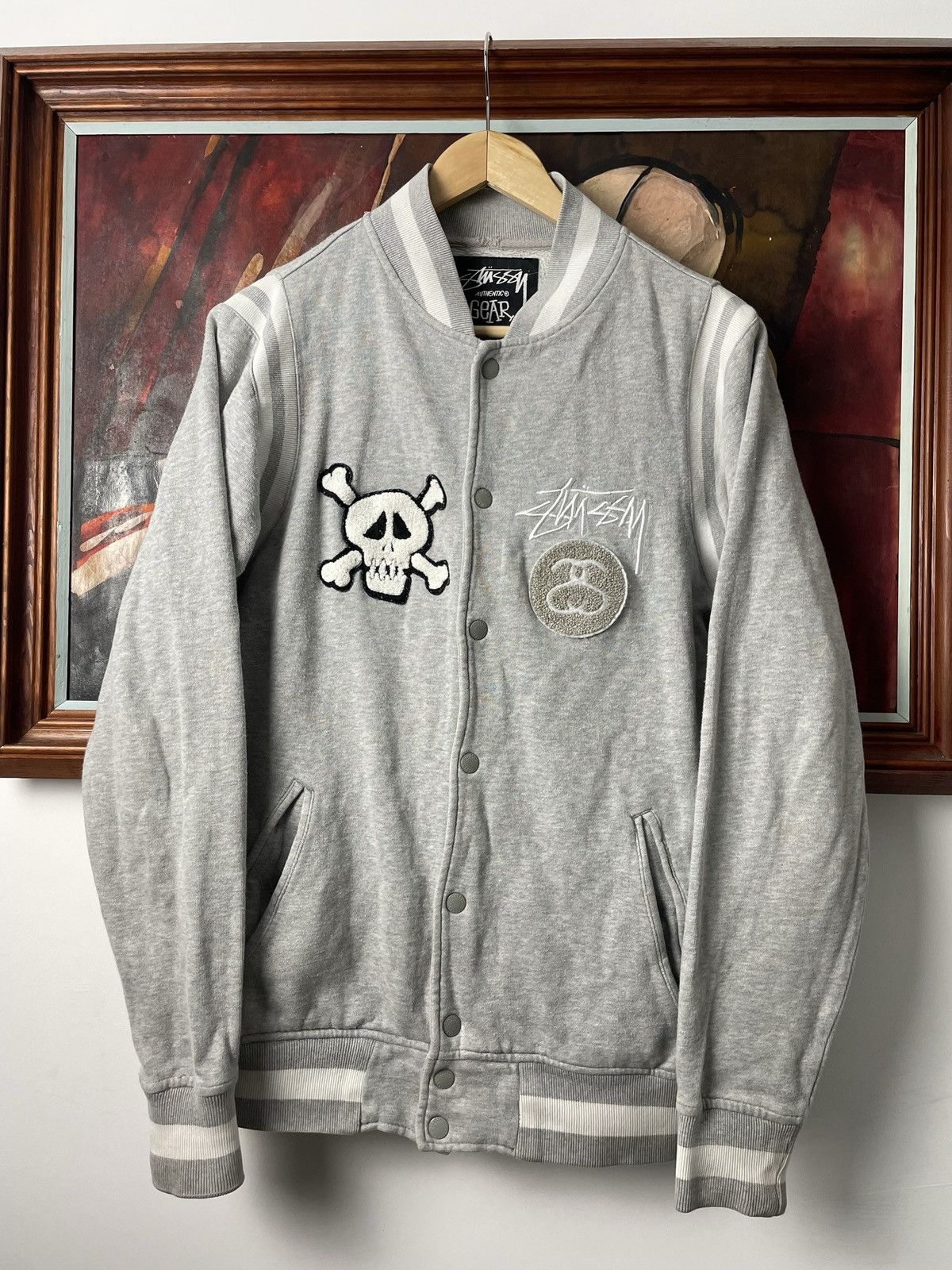 Stussy Skull Varsity | Grailed