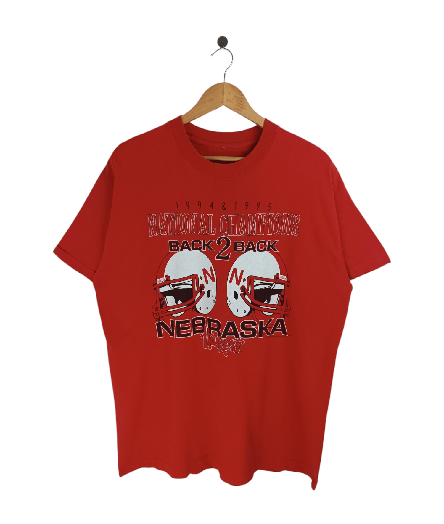 NFL VINTAGE '94 NEBRASKA HUSKERS CHAMPIONS BACK2BACK TEE NFL NBA Size US XL / EU 56 / 4 - 1 Thumbnail