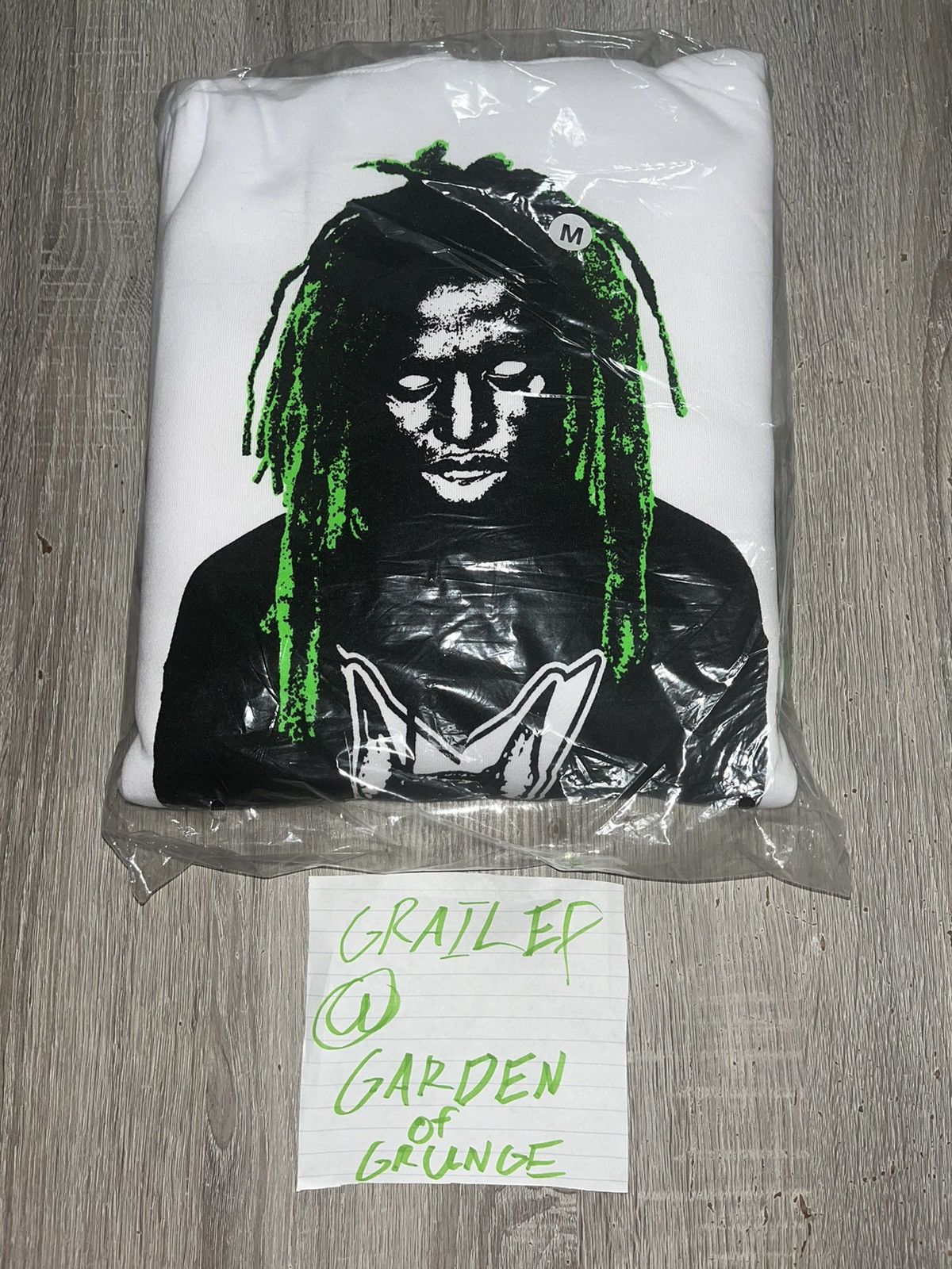 Other City Morgue Portrait Zillakami Neon Hoodie White Size Medium Size US M / EU 48-50 / 2 - 1 Thumbnail