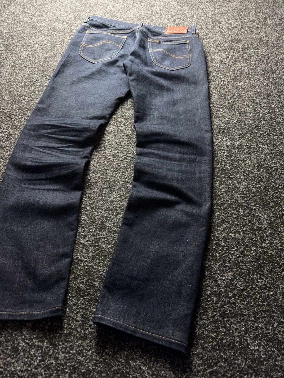 Lee 00s Y2K Western Lee Rider Skinny Fit Jeans Dark Wash Size US 30 / EU 46 - 13 Thumbnail