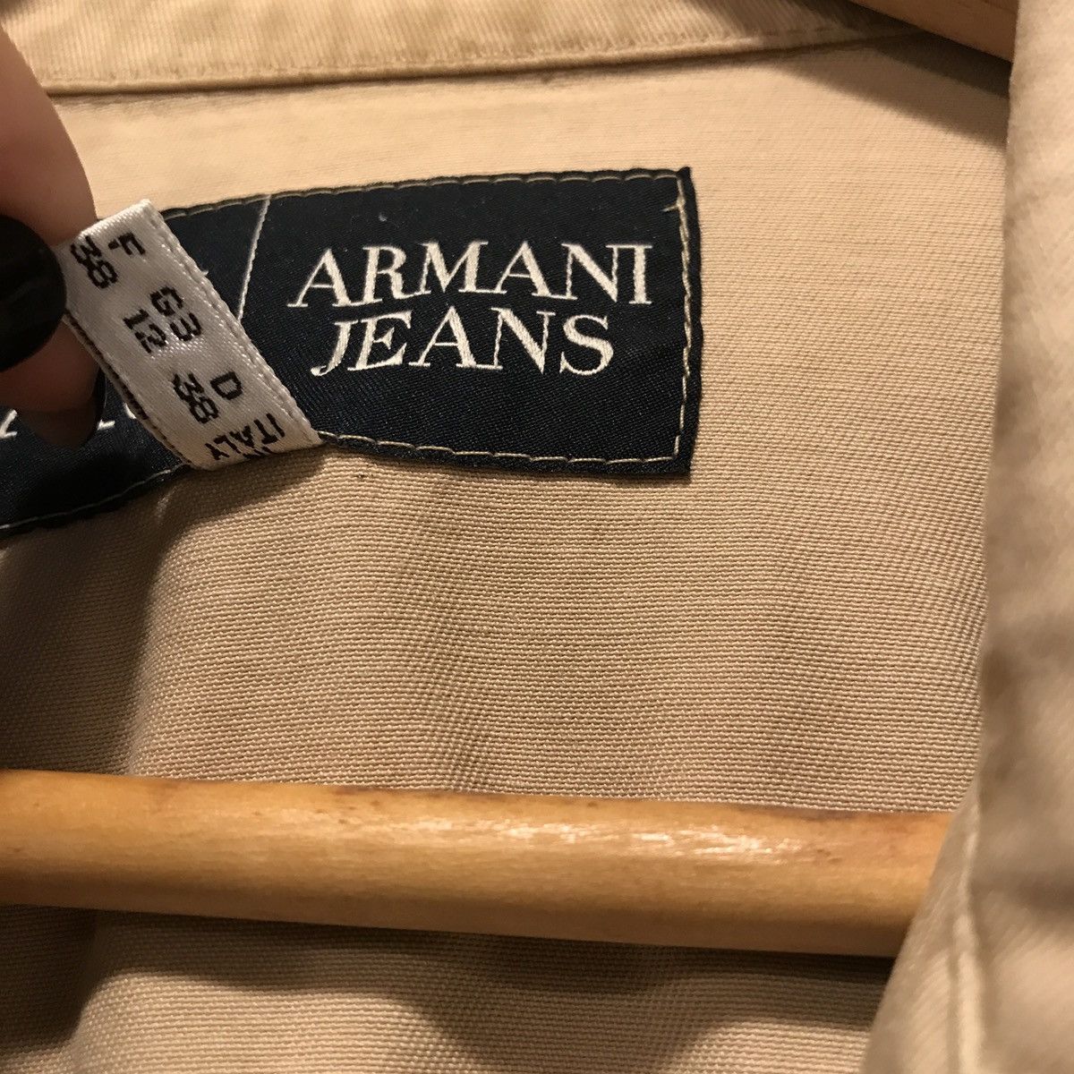 Giorgio Armani Armani jeans jacket beige camel with logo buttons light Size M / US 6-8 / IT 42-44 - 6 Thumbnail