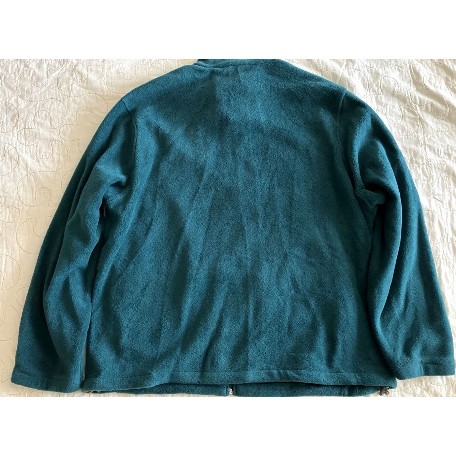 Vintage Woolrich Sweater Mens XL Green Heather Full Zip Mock Neck Pockets Outdoor Casual Knit Polyester Pullover Size US XL / EU 56 / 4 - 3 Thumbnail