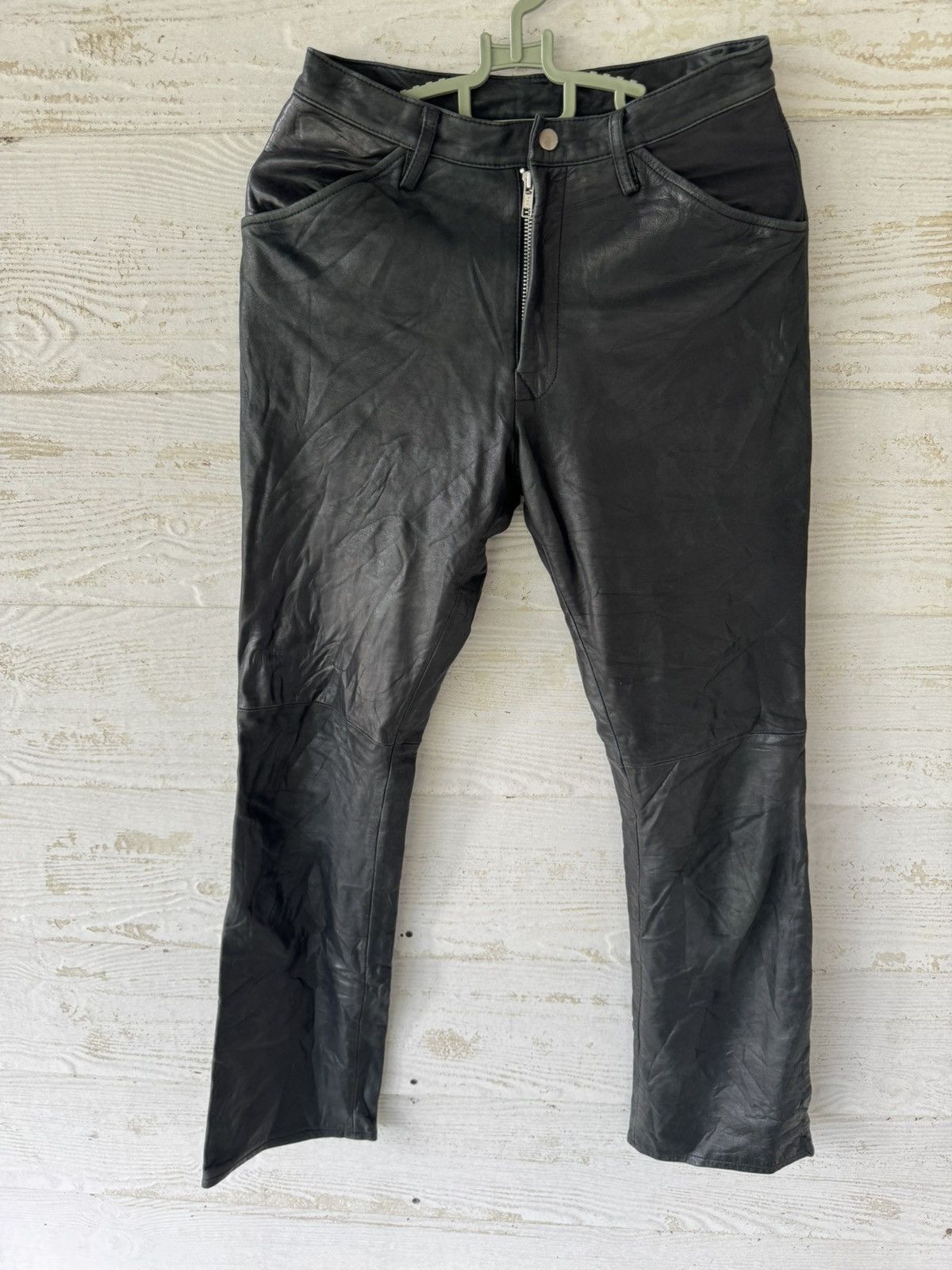 ABAHOUSE ABAHOUSE LEATHER PANTS BOOTCUT JAPAN Size US 28 / EU 44 - 1 Thumbnail