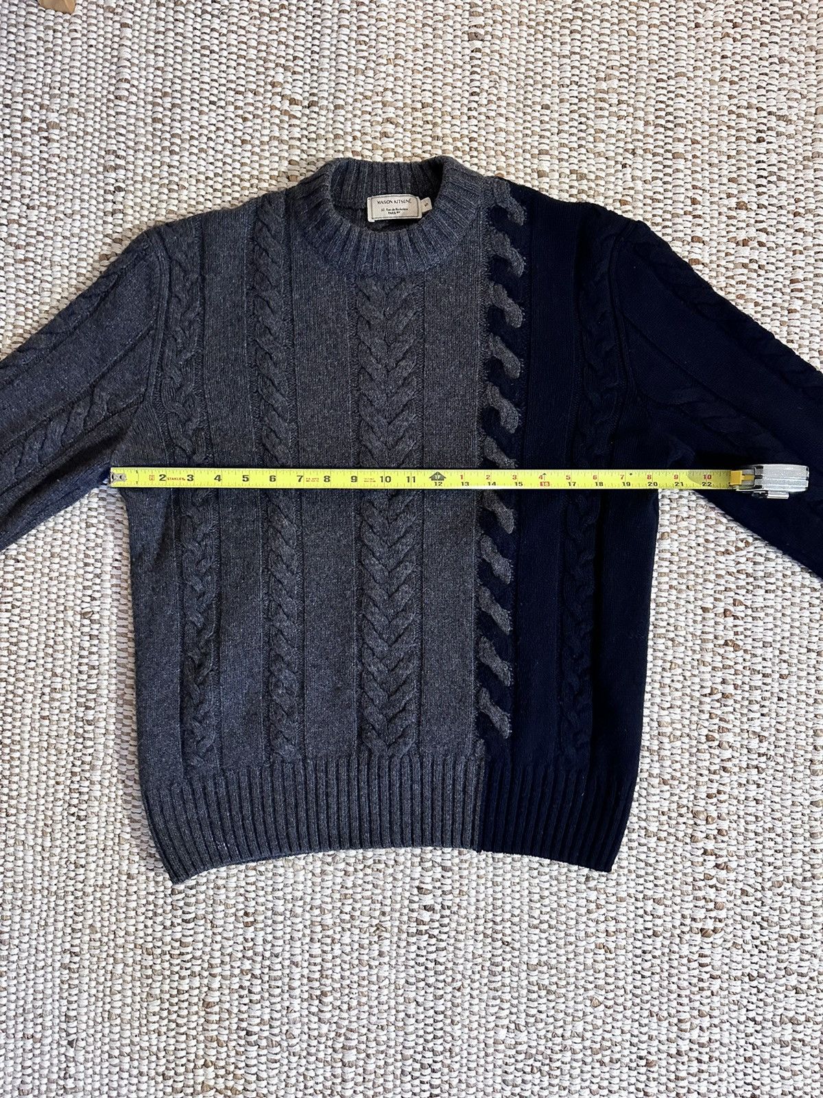 Maison Kitsune Maison Kitsune intarsia cable knit sweater Size US S / EU 44-46 / 1 - 3 Thumbnail