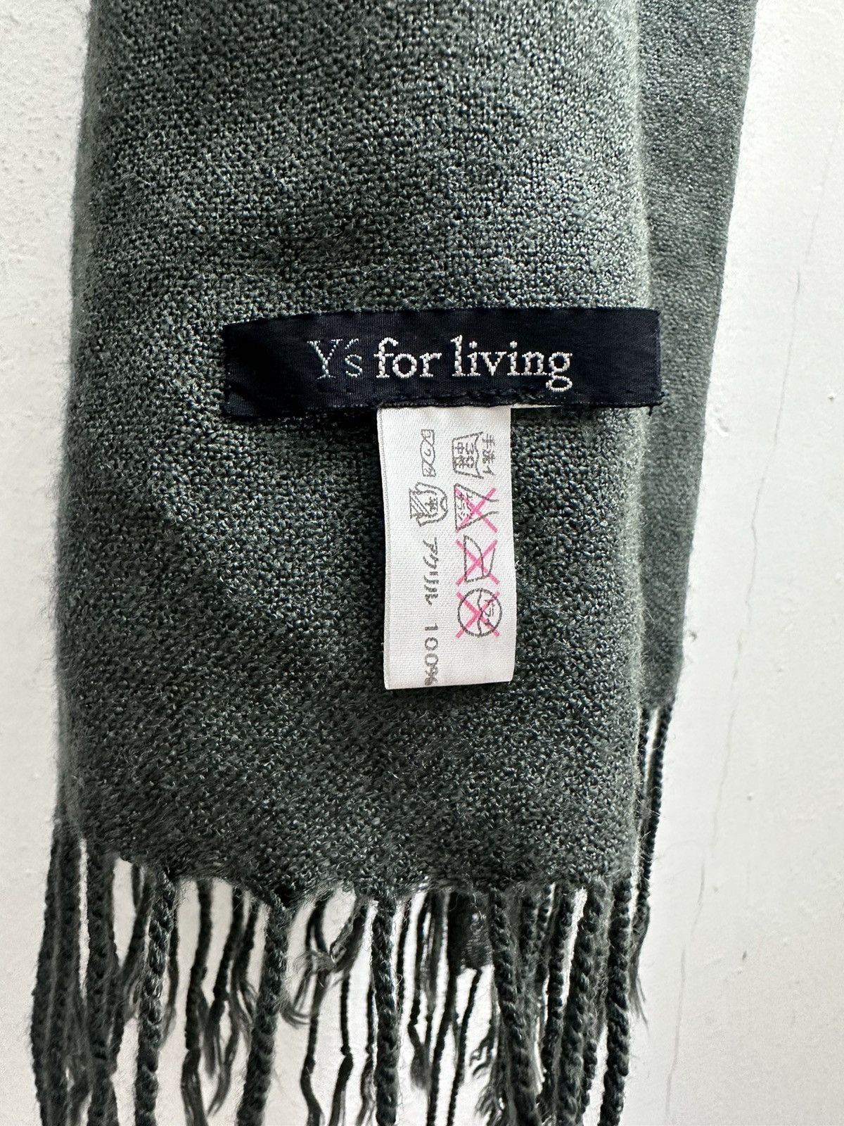 Japanese Brand × Vintage × Yohji Yamamoto RARE ‼️ Y's for living 🇯🇵 Yohji Yamamoto Scarf Muffler Size ONE SIZE - 4 Thumbnail