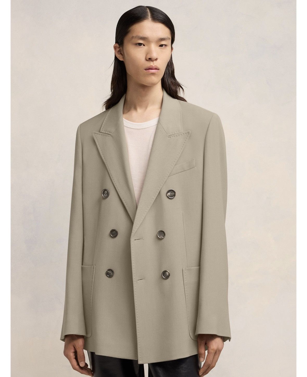 AMI Ami double breasted peak lapel suit Size 46R - 4 Thumbnail