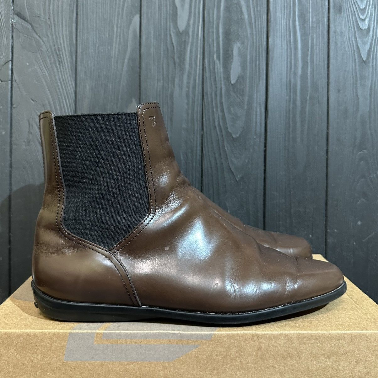 Tod's Tod’s Brown Leather women’s Boots size 39 Size US 9 / IT 39 - 1 Thumbnail