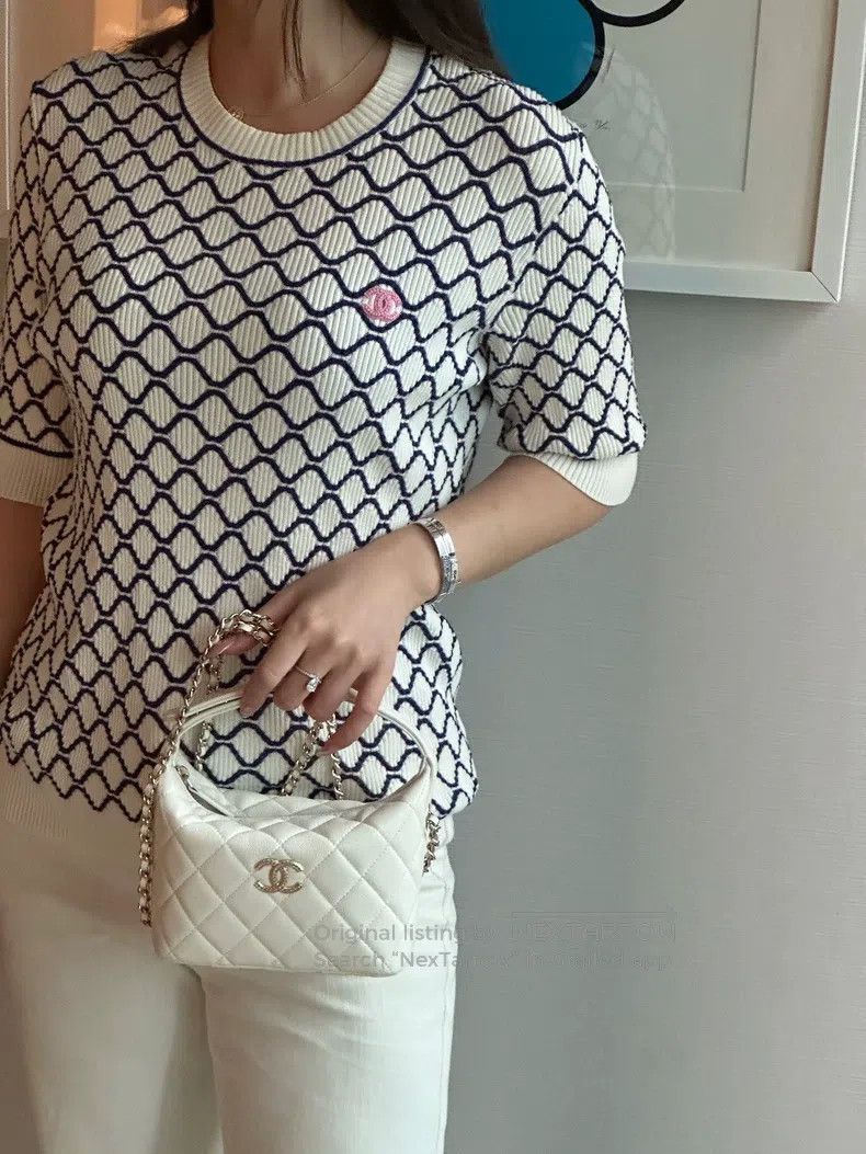 Chanel Chanel 20P Spring and Summer Preview Double C Embroidery D Size XS / US 0-2 / IT 36-38 - 9 Thumbnail