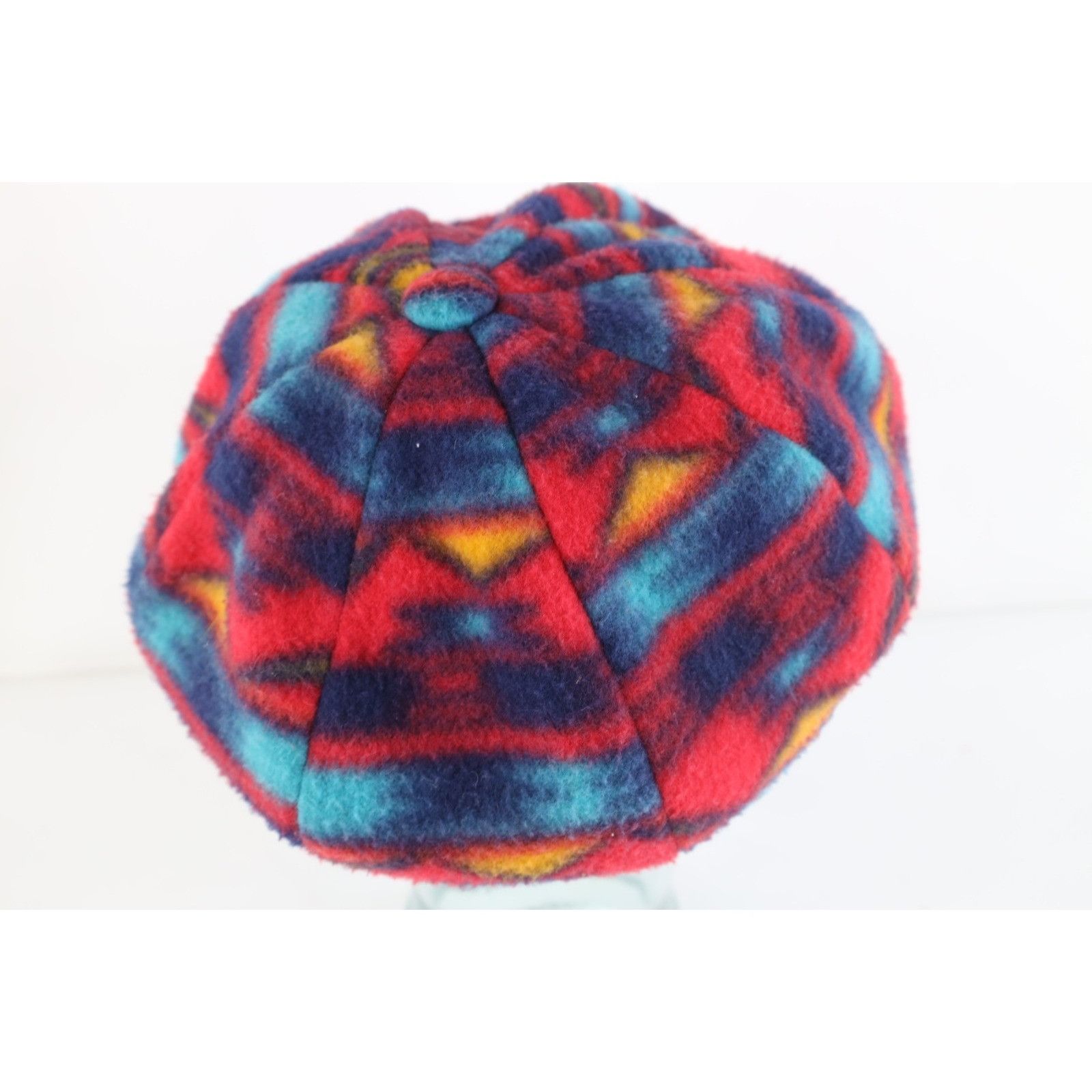 Vintage Vintage 90s Streetwear Rainbow Fleece Newsboy Cabbie Hat Size ONE SIZE - 4 Thumbnail