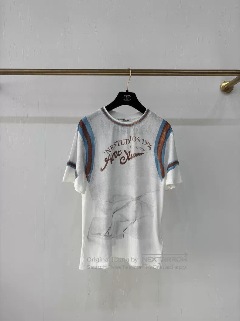 Acne Studios Acne Studios Vintage Distressed Short Sleeve T-Shirt Size XS / US 0-2 / IT 36-38 - 1 Thumbnail