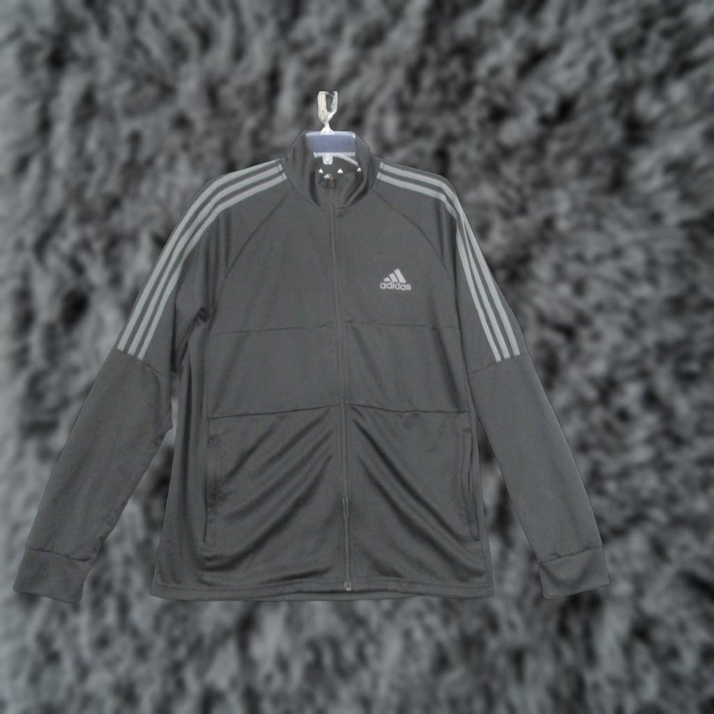 Adidas Adidas Jacket Mens Large Black Primegreen Aeroready Full Zip Three Stripe GT8803 Size US L / EU 52-54 / 3 - 1 Thumbnail