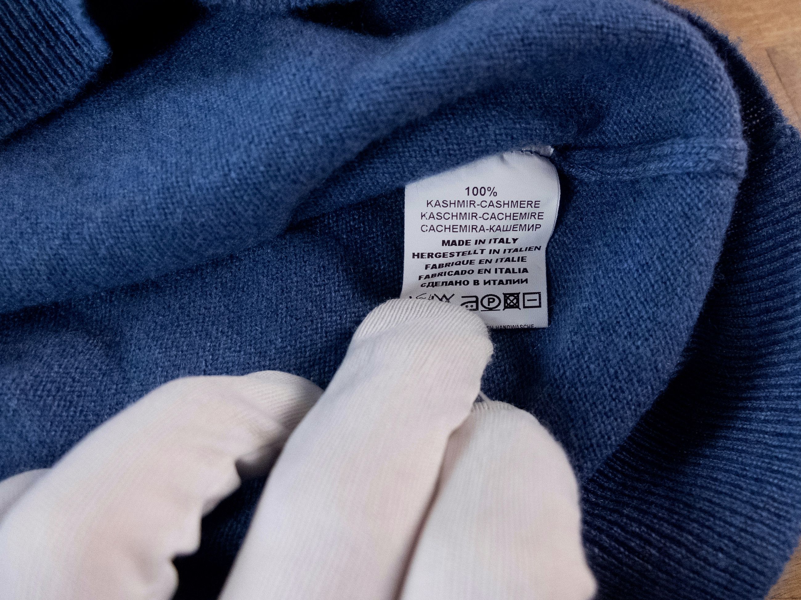 Other LA FILEPIA blue crewneck cashmere sweater Small Size US S / EU 44-46 / 1 - 6 Thumbnail