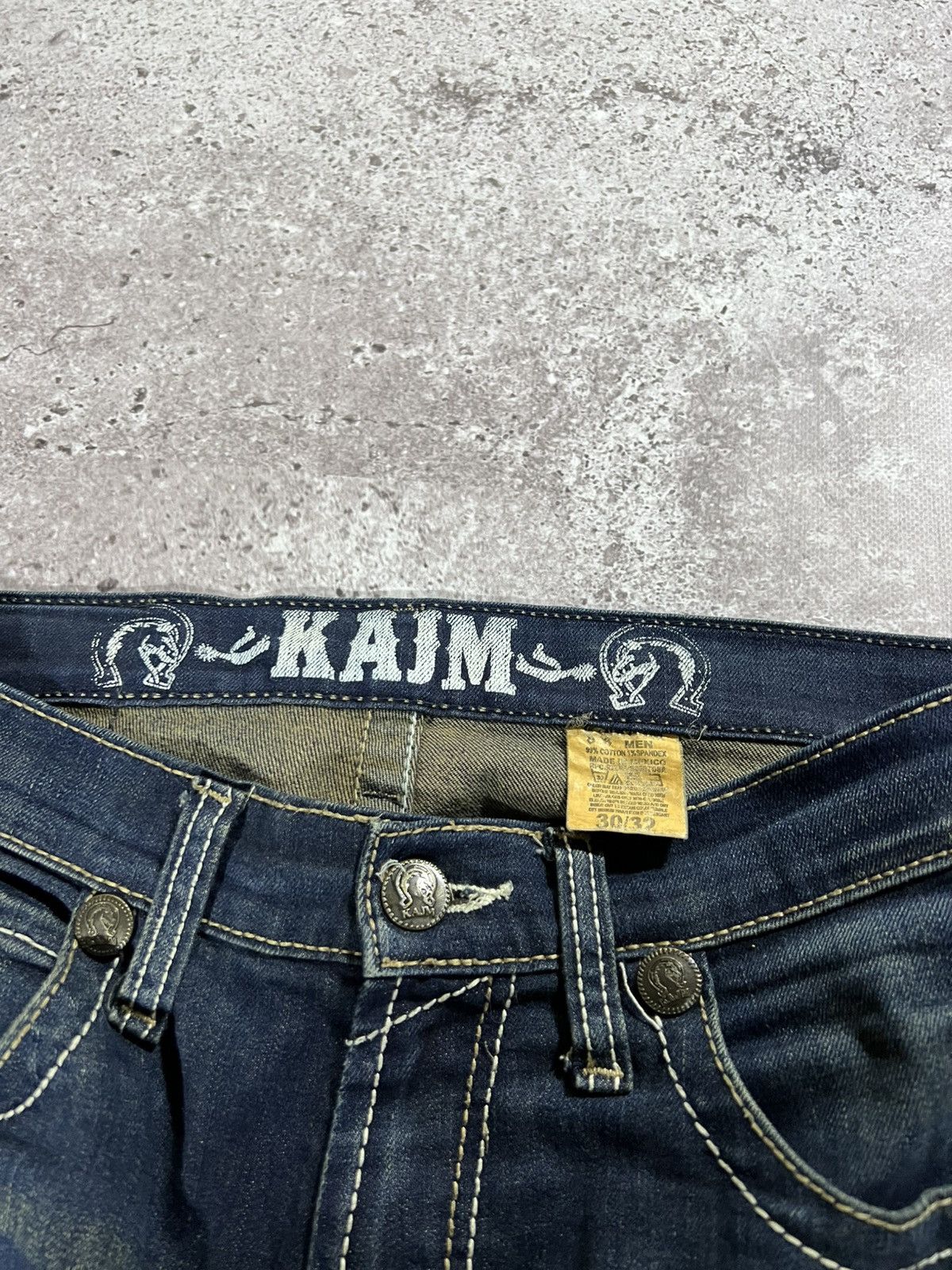 Japanese Brand Y2K Number Nine Style / Underground blue Flared Jeans 90s Size US 30 / EU 46 - 5 Thumbnail