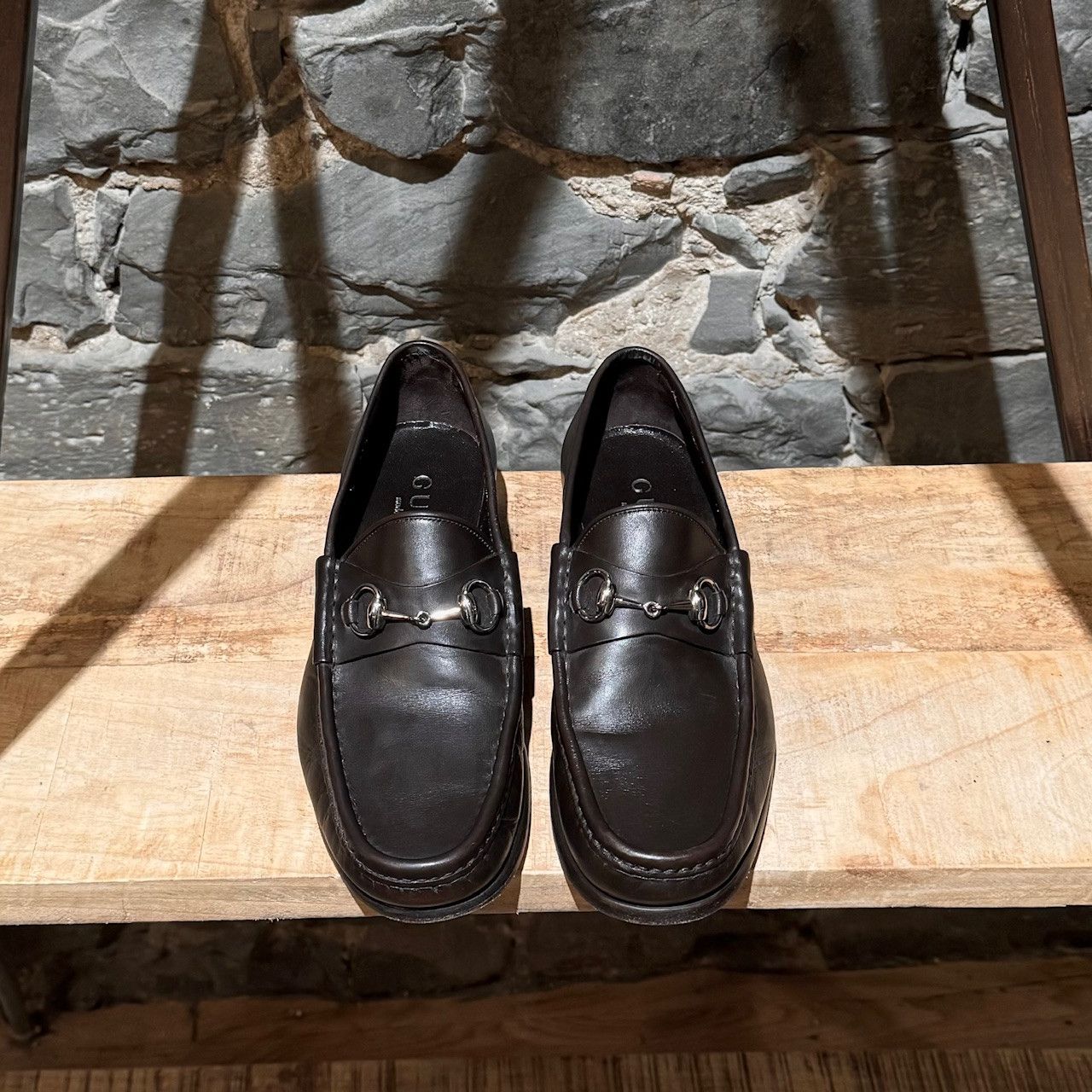Gucci Gucci Brown Leather Horsebit Loafers Size US 9 / EU 42 - 2 Thumbnail