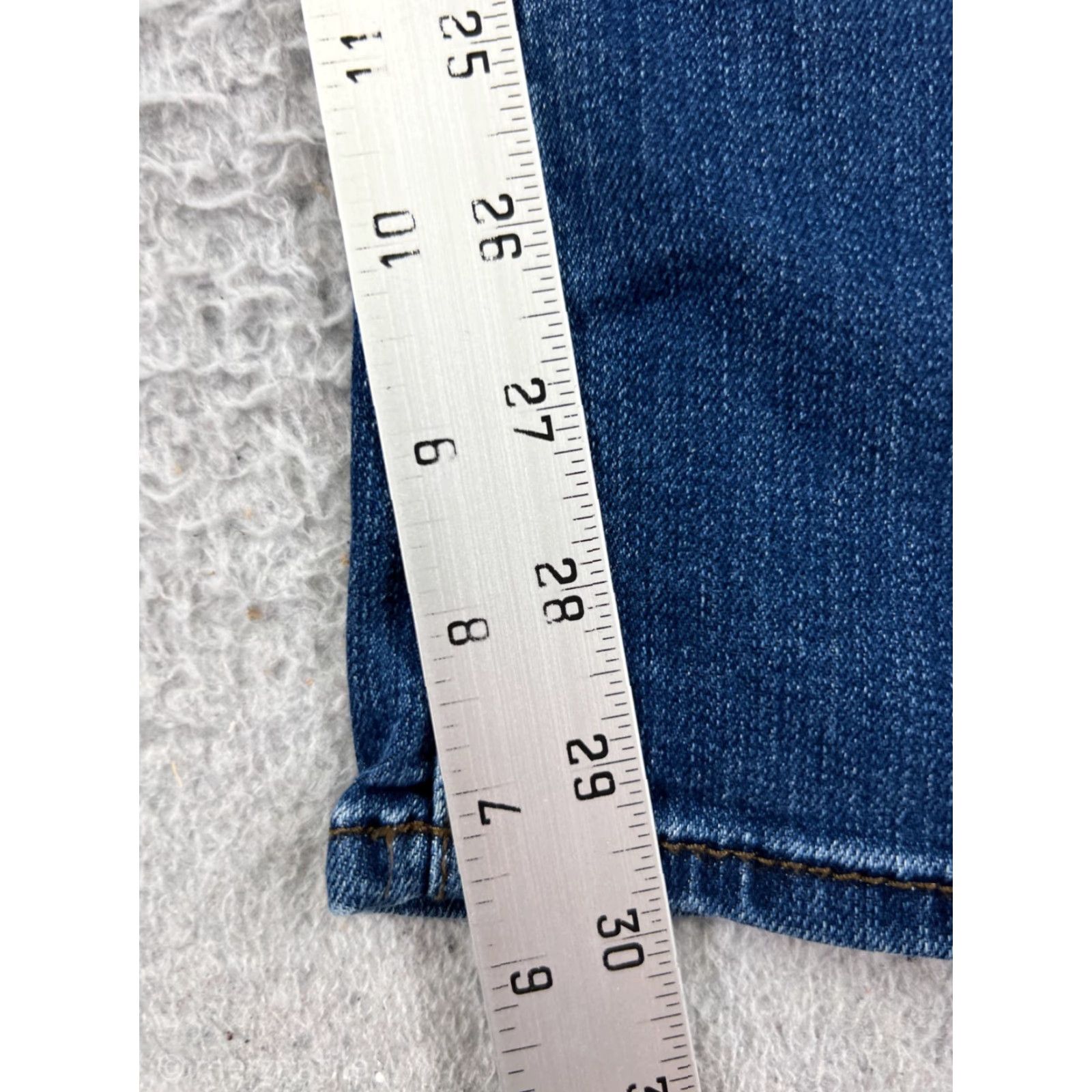 Lee Lee Womens Jeans Bootcut Blue Denim 32 Mid Rise Stretch Casual Southwest style Size 24" / US 00 / IT 34 - 5 Thumbnail