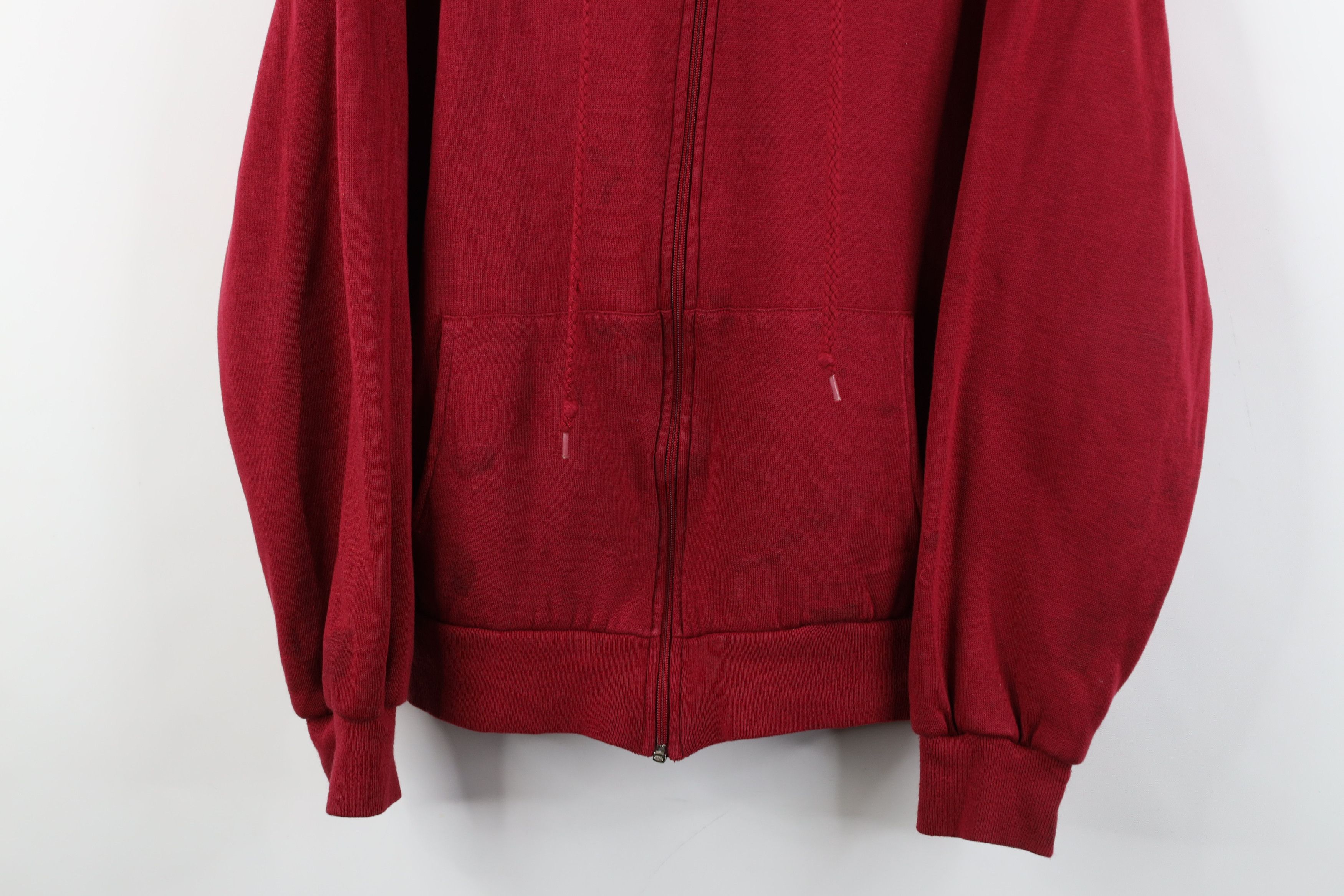 Vintage Vintage 90s Streetwear Waffle Knit Lined Hoodie Sweatshirt Size US M / EU 48-50 / 2 - 3 Thumbnail