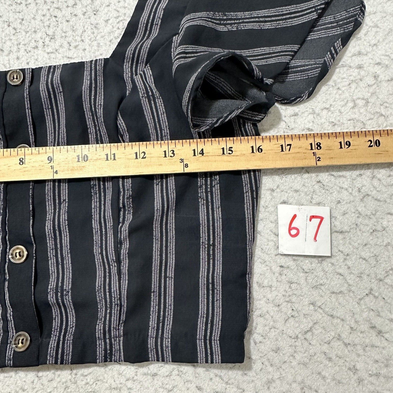 Other Sienna Sky Small Blue White Stripe Button Front Crop Top Size S / US 4 / IT 40 - 6 Thumbnail