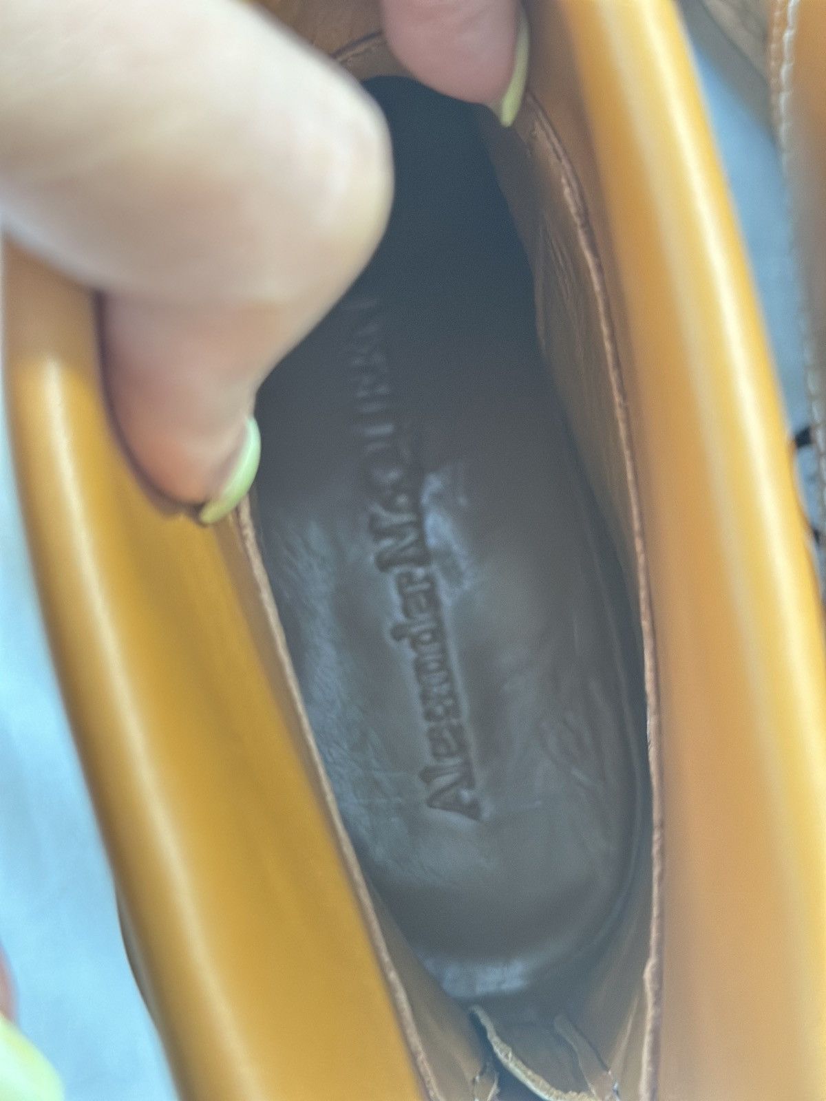 Alexander McQueen NWOT ALEXANDER MCQUEENBuckled Leather Tan/Gold Ankle Boot 36 Size US 6 / IT 36 - 10 Thumbnail