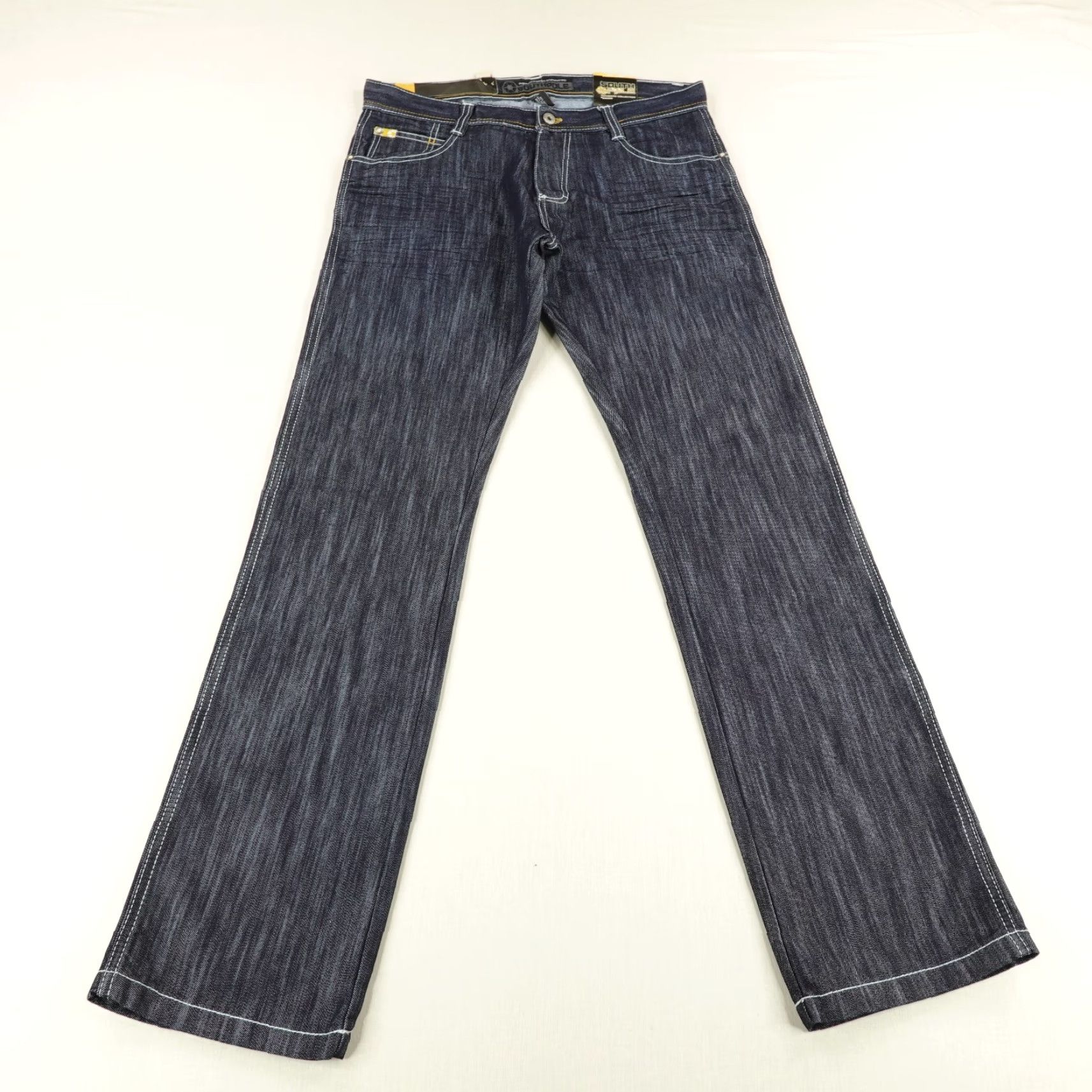 Southpole Vintage Southpole Jeans Mens 34 Black Denim Slim Straight Loose Deadstock Y2K Size US 35 - 2 Thumbnail