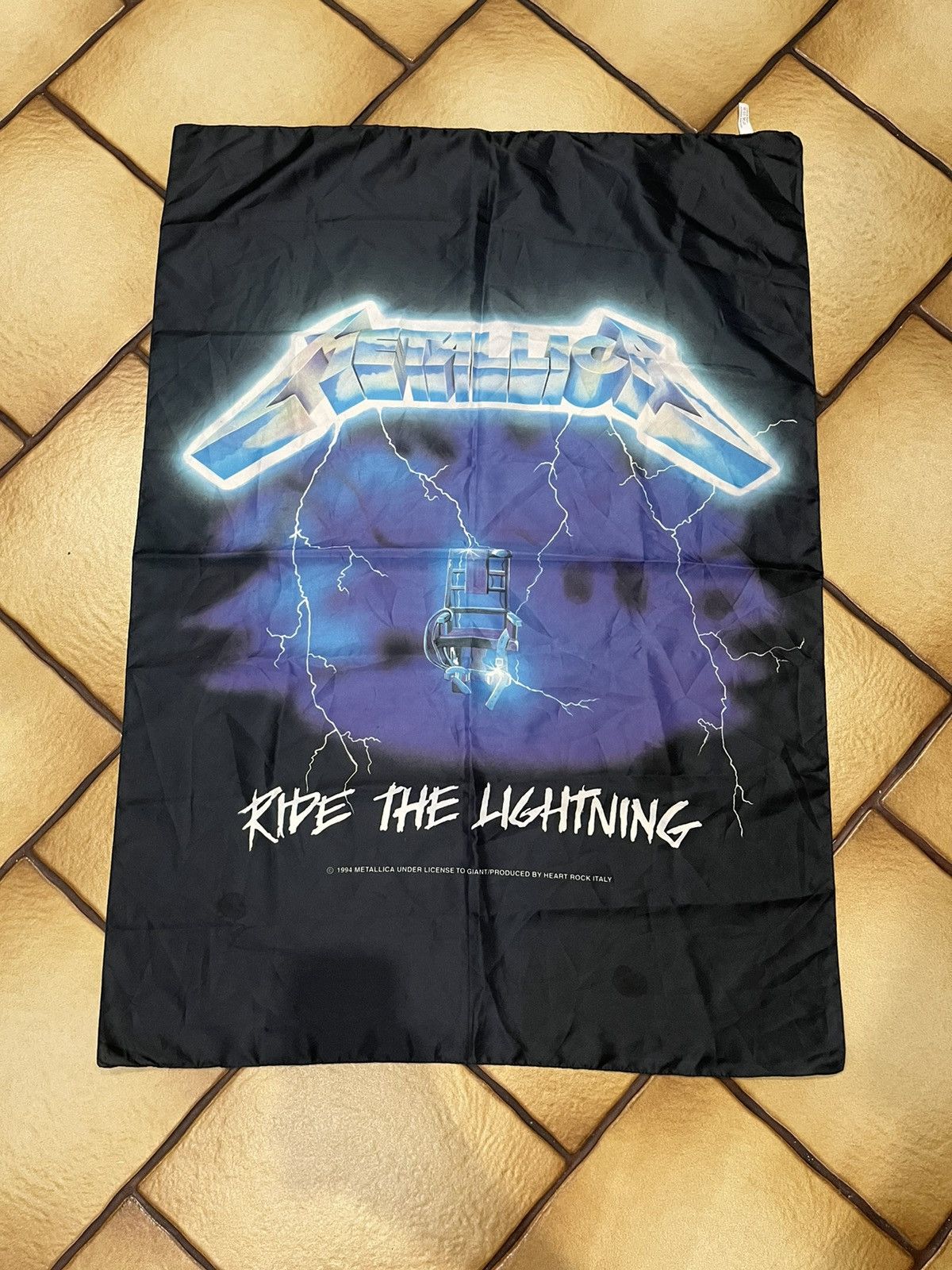Vintage Rare Metallica Flag Ride The Lightning 1994