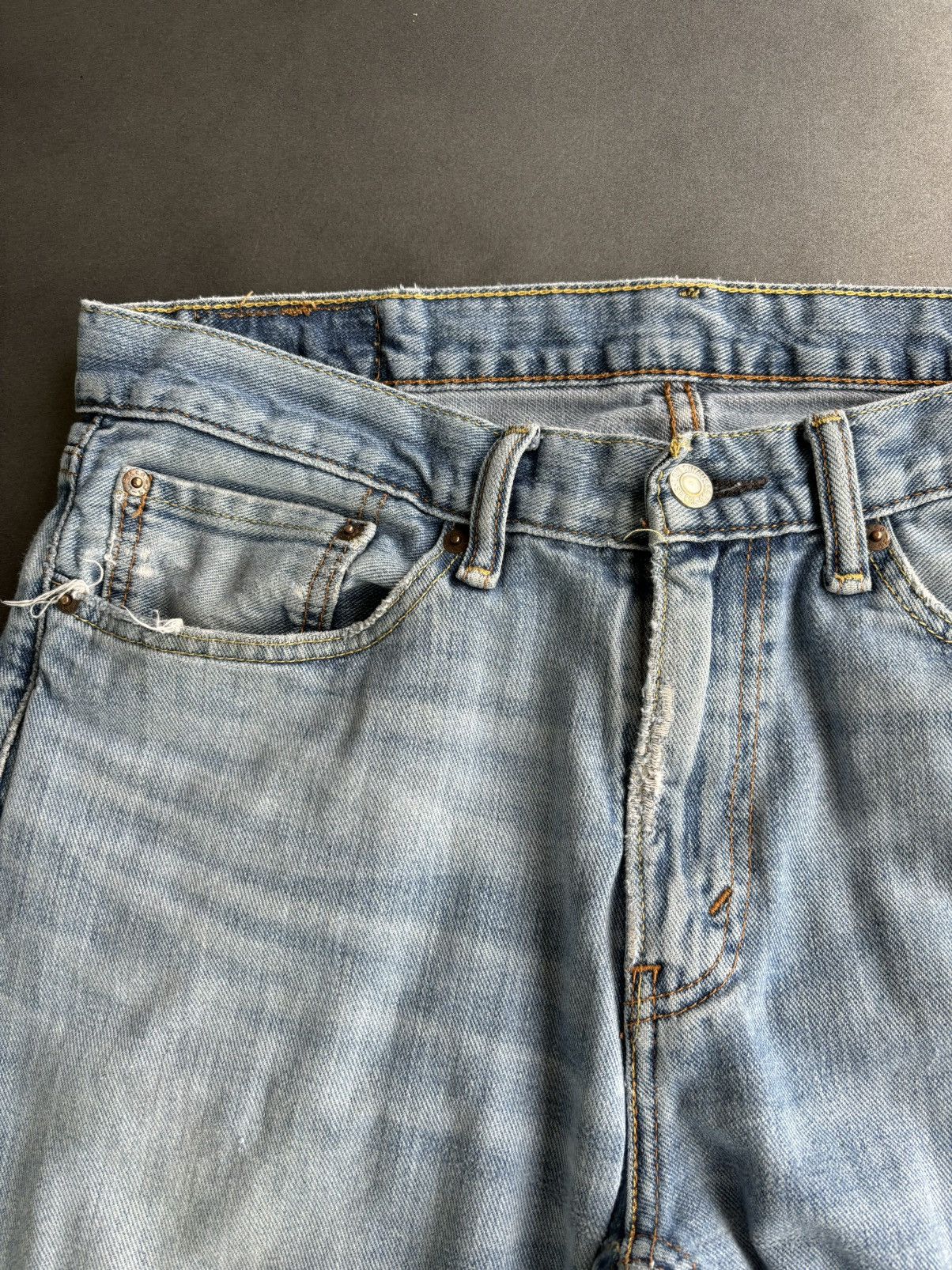 Levi's × Vintage Levis Cut Off Jean Shorts Levis Jorts Cutoffs Red Tab 514 33 Size US 33 - 6 Thumbnail