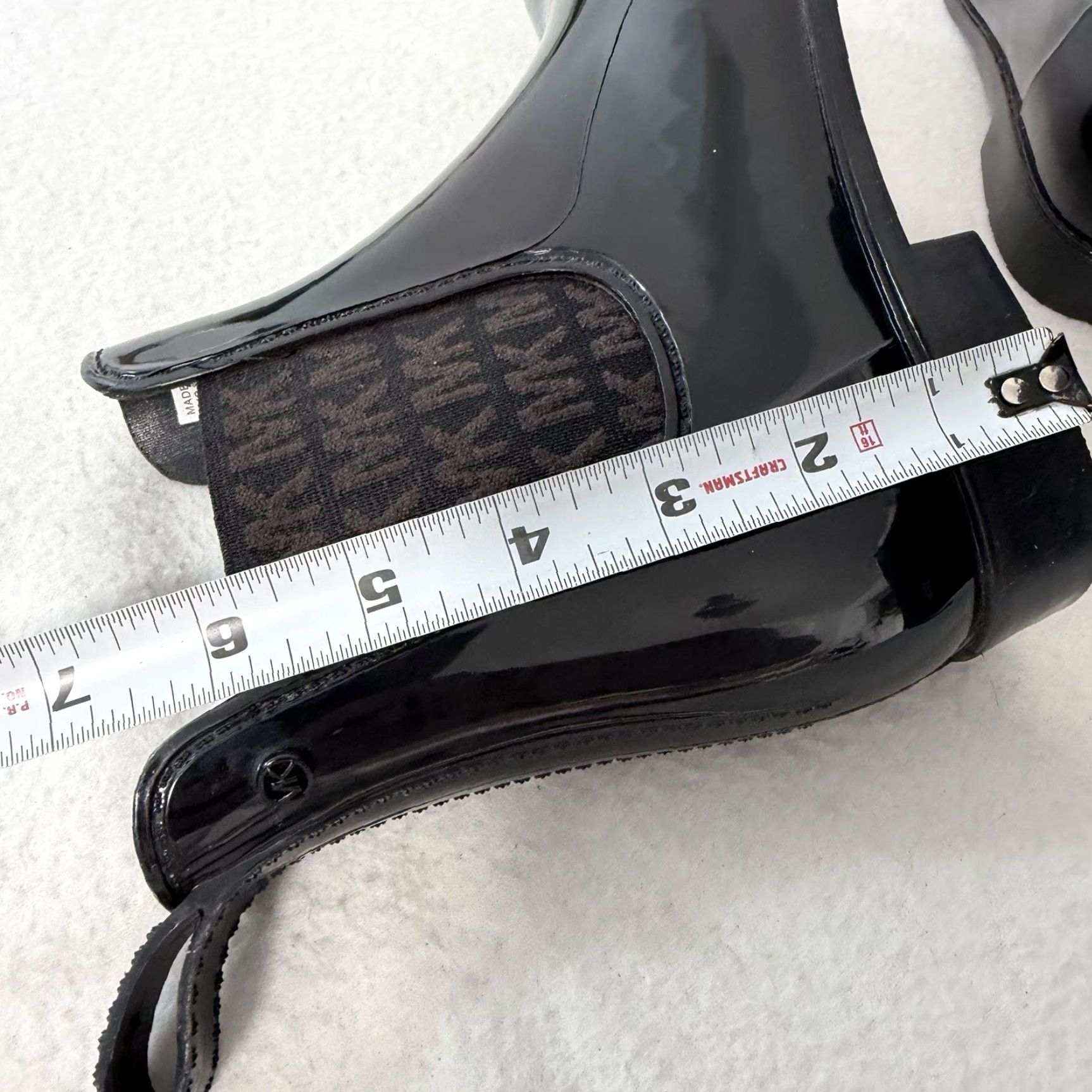 Michael Kors Michael Kors Women’s Black Rubber Rain Boots Size 8 Monogram Logo Chelsea Boots Size US 8 / IT 38 - 2 Thumbnail