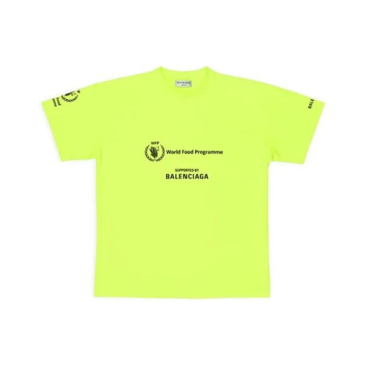 Balenciaga Balenciaga Neon Logo Tee for Women 0079-2507 Size M / US 6-8 / IT 42-44 - 1 Thumbnail