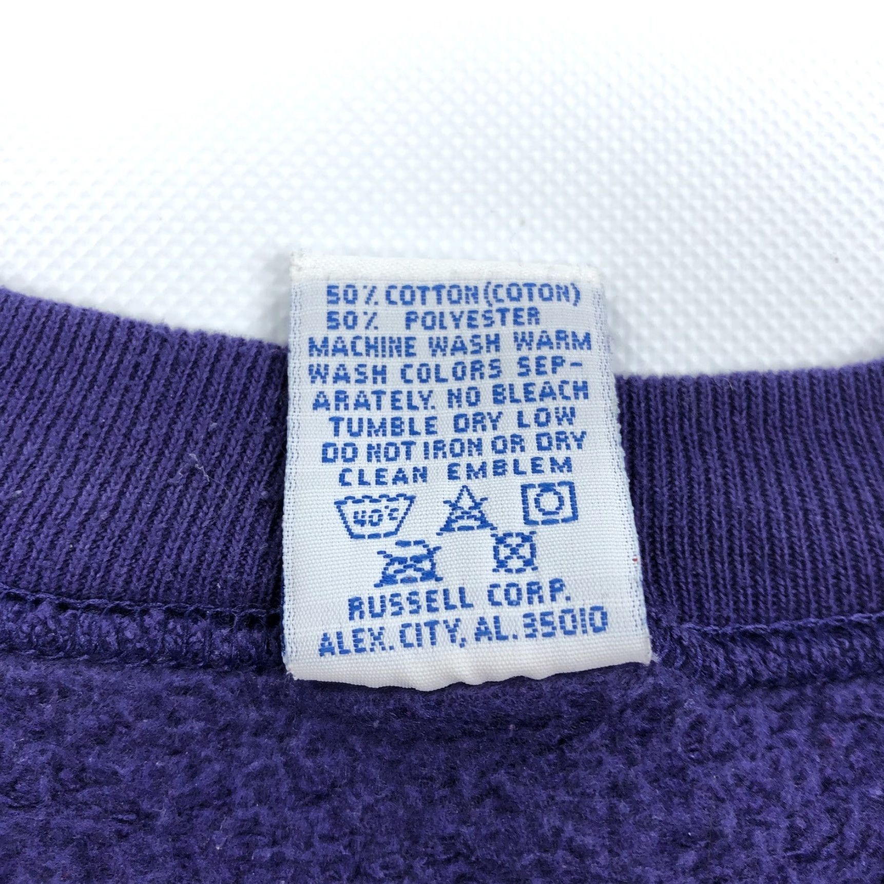 Russell Athletic VINTAGE Russell Athletic Sweatshirt Men M Purple Crewneck Pullover USA Made Sweatshirt Size US M / EU 48-50 / 2 - 5 Thumbnail