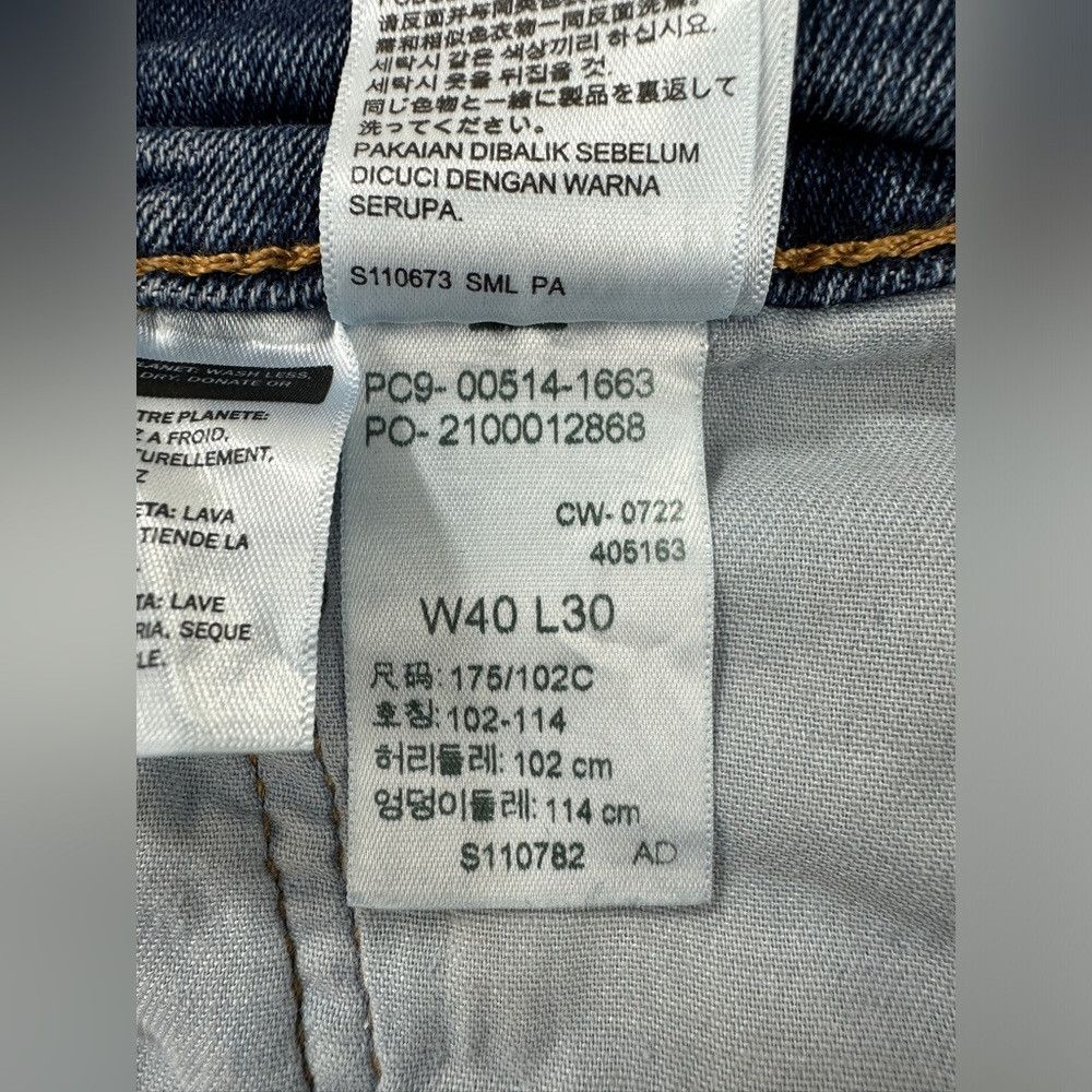 Levi's Levi's 514 NWT Straight Leg 40 Waist 30 Length Blue Cotton Size US 40 / EU 56 - 5 Thumbnail