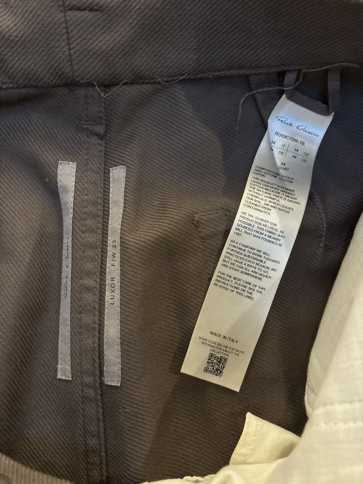 Rick Owens Rick Owens Tan Corduory Flared Pants Size US 34 / EU 50 - 8 Thumbnail