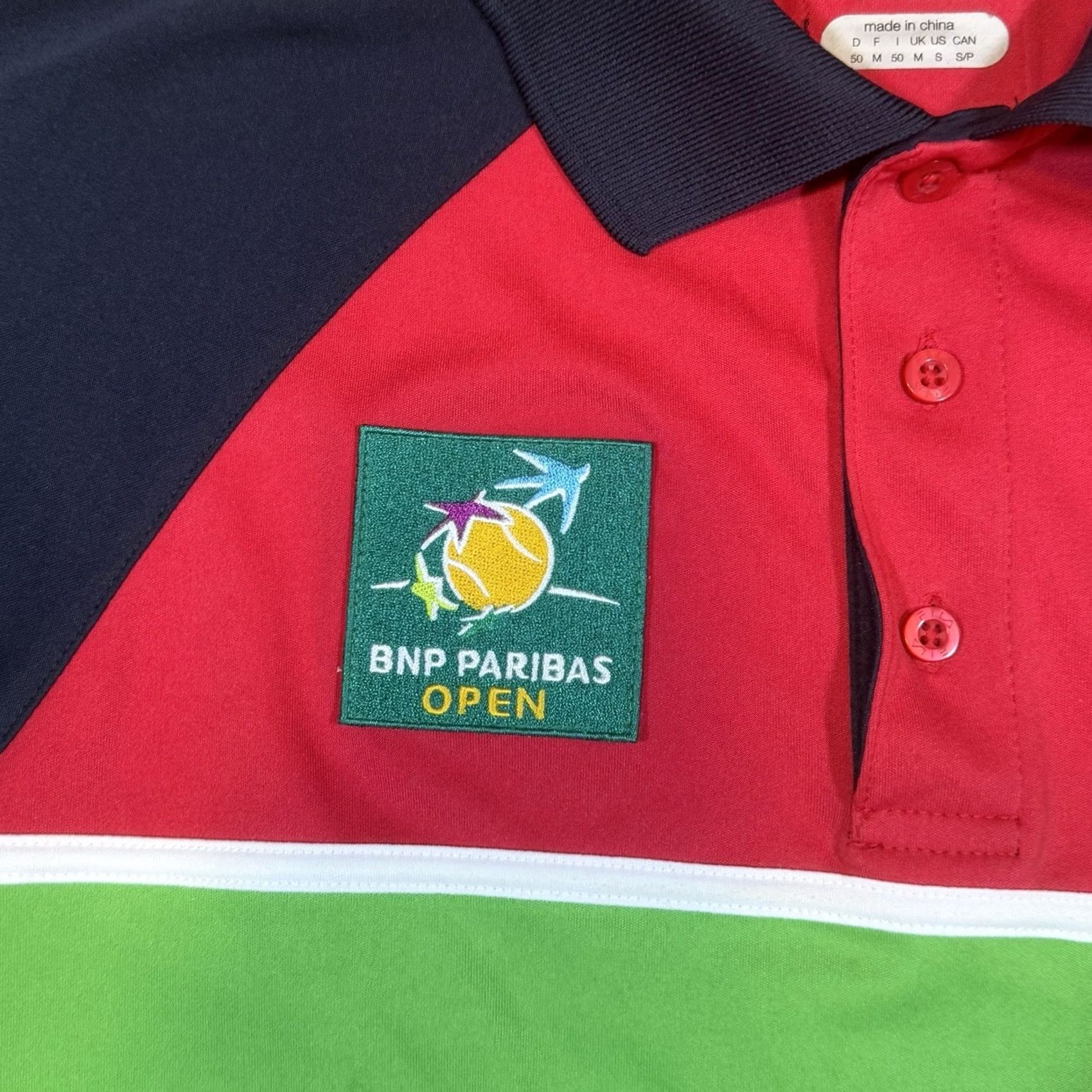 Fila FILA Polo Shirt Short Sleeve Mens Small Red Stretch Tennis Open BNP Paribas Open Blue Size US S / EU 44-46 / 1 - 3 Thumbnail