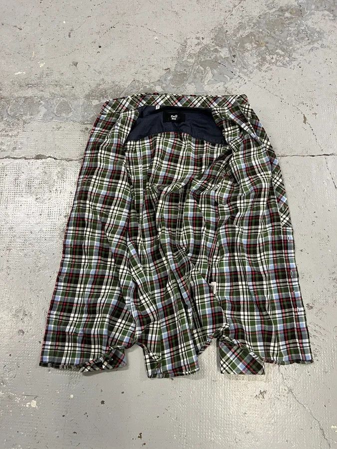 Dolce & Gabbana 2000s Dolce & Gabbana Green Checkered Shirt Size US M / EU 48-50 / 2 - 8 Thumbnail