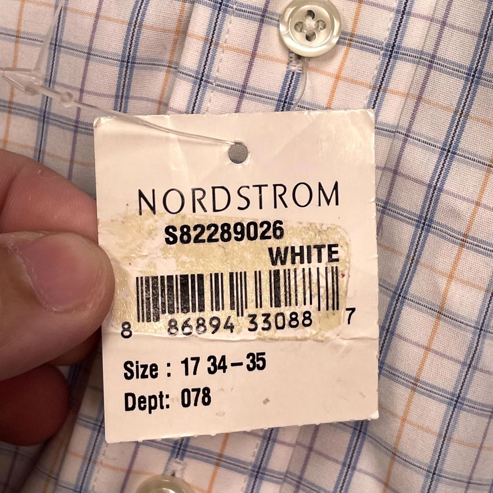 Brooks Brothers Brooks Brothers Shirt Mens XL 17 34/35 White Check Non Iron Long Sleeve Supima Shirt Size US XL / EU 56 / 4 - 3 Thumbnail