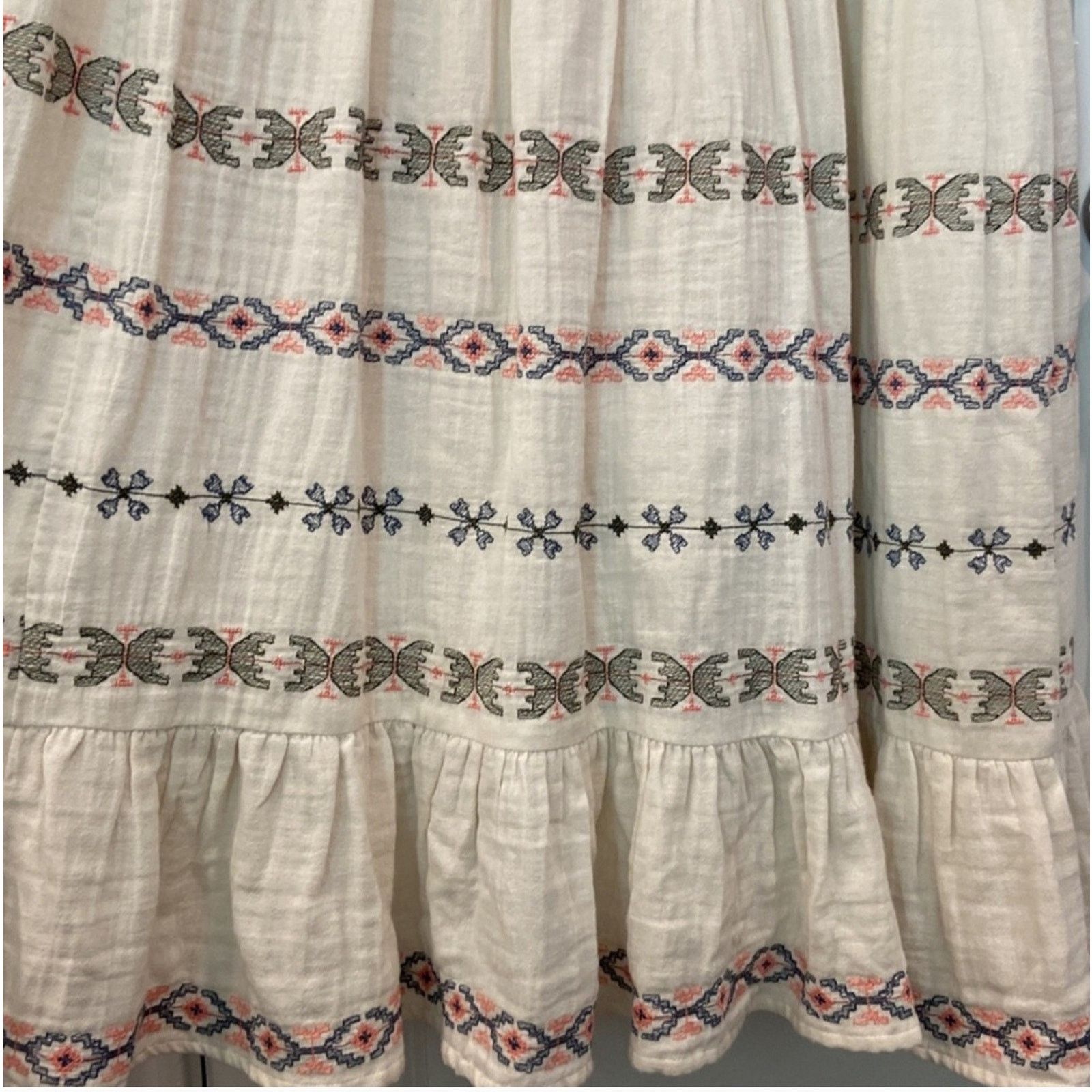 Anthropologie Anthropologie Lucienne Embroidered Maxi Dress Size 12 Size XL / US 12-14 / IT 48-50 - 9 Thumbnail
