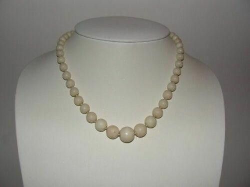 Designer Graduated Angel Skin Coral Bead Necklace 800 Silver Size ONE SIZE - 1 Thumbnail