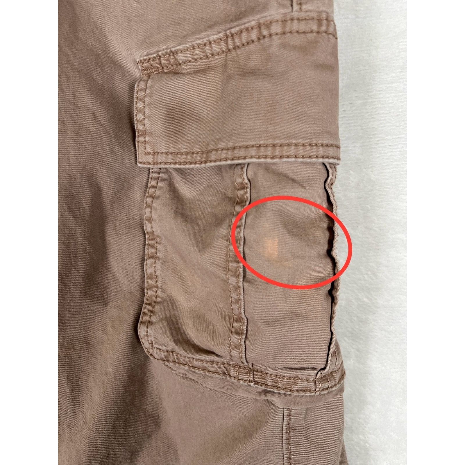 Hollister Hollister Ultra High Rise Baggy Cargo Pants Beige Tan Women' Size 28" / US 6 / IT 42 - 2 Thumbnail