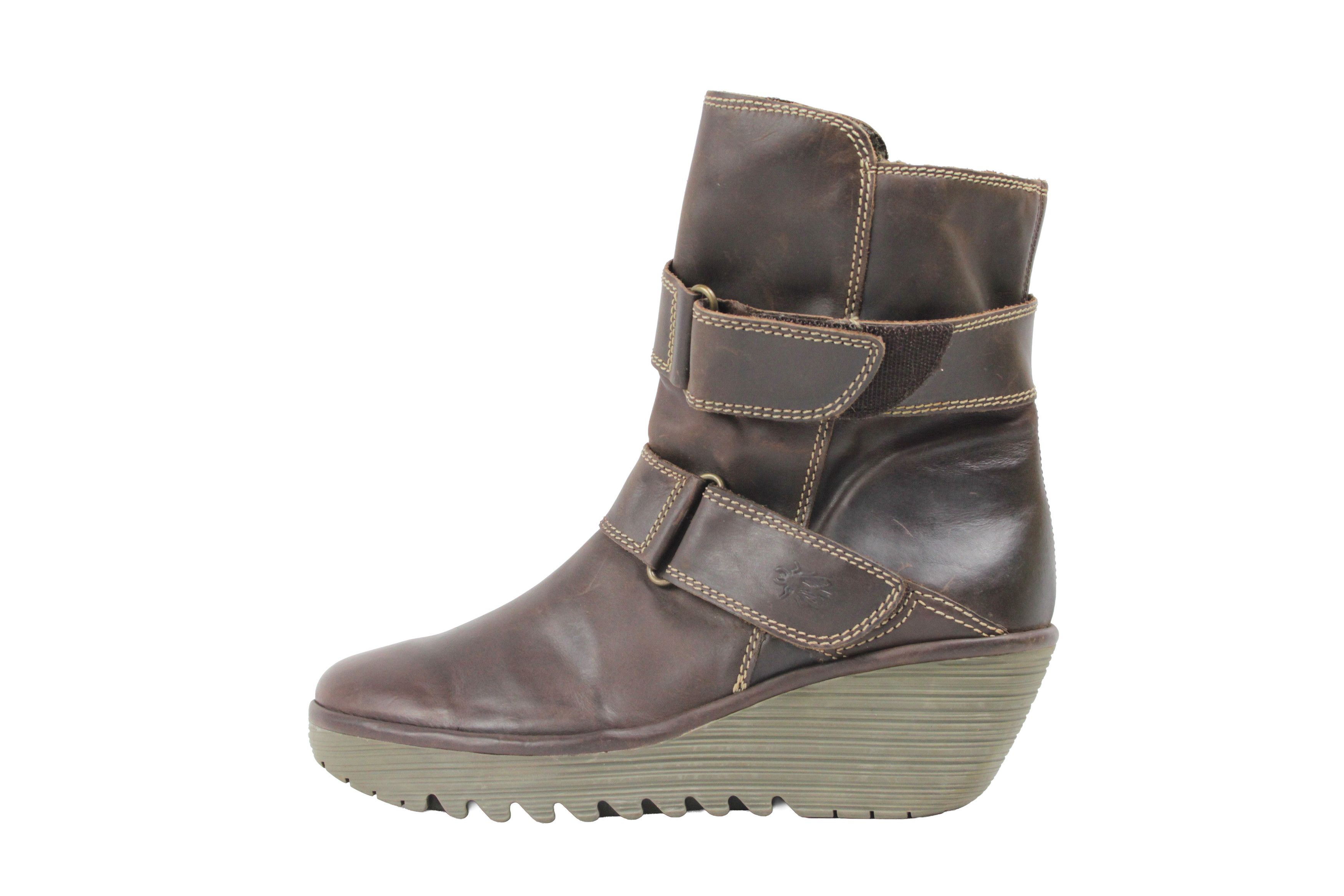 Fly London 00S Y2K Avant Garde Wedge Straps Boots Vintage Size US 11 / IT 41 - 1 Thumbnail