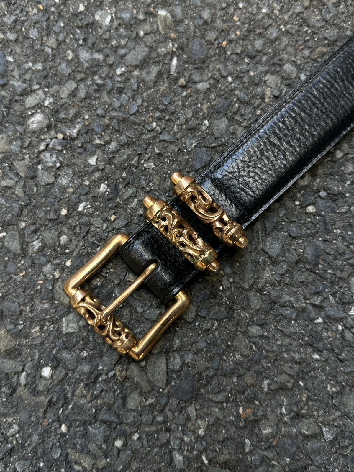 Chrome Hearts Chrome Hearts Bronze Roller Belt Size 32 - 2 Thumbnail