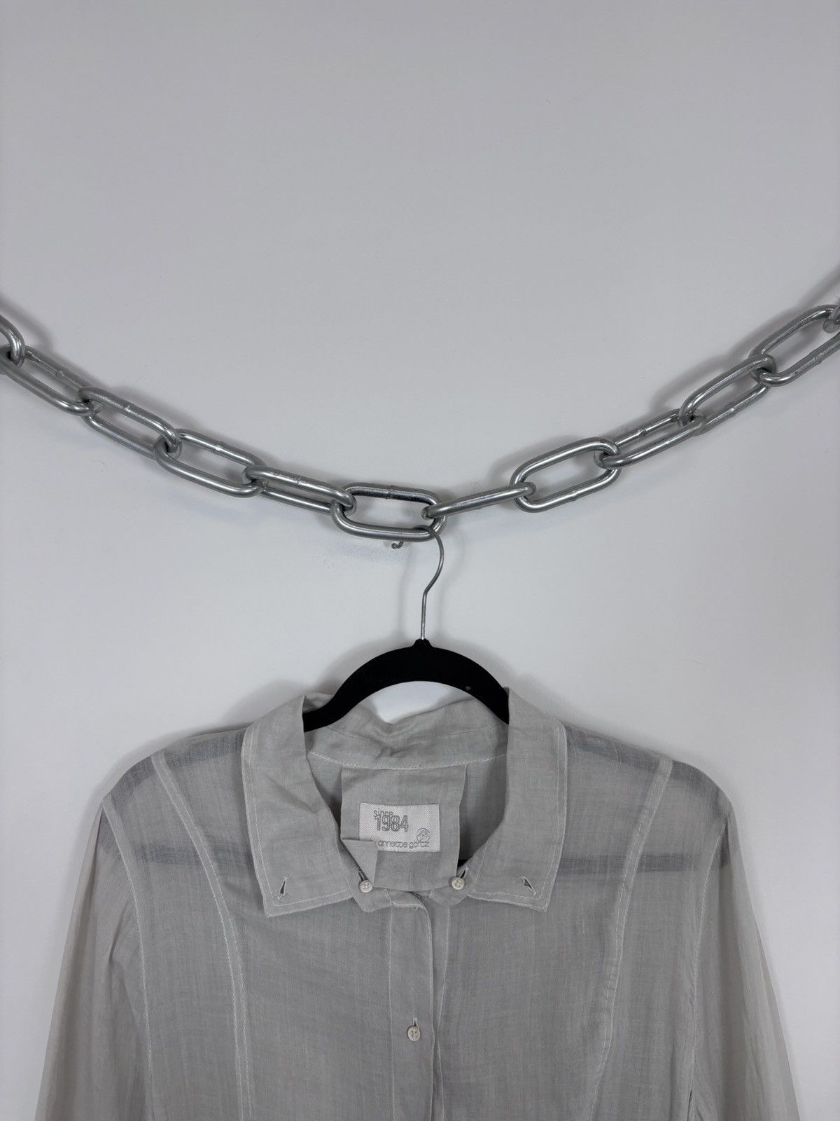Annette Gortz Annette Gortz Women’s Ramie Grey Belted Shirt Dress Size S / US 4 / IT 40 - 4 Thumbnail