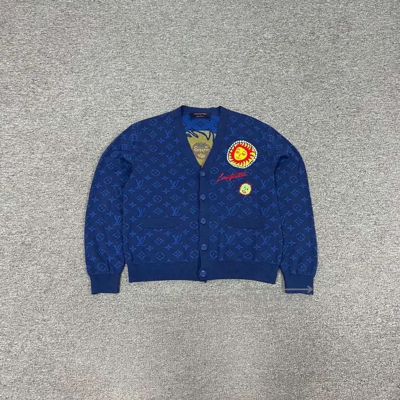 Louis Vuitton Louis Vuitton Yayoi Kusama Man-Printed Knitted Cardigan sh Size US S / EU 44-46 / 1 - 2 Thumbnail