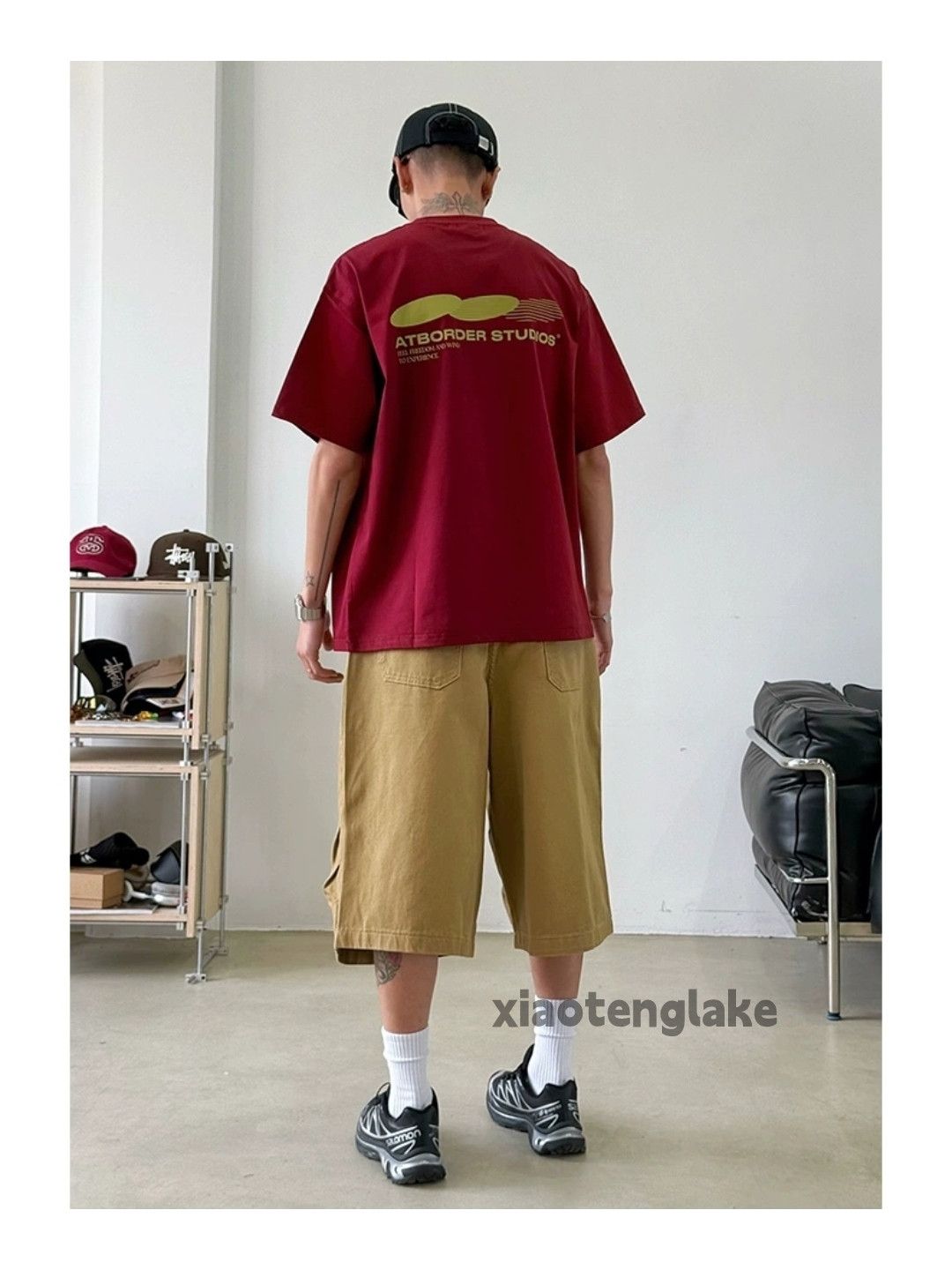 Vintage Unisex utility loose baggy skate hiphop cargo shorts Size US 32 / EU 48 - 2 Thumbnail