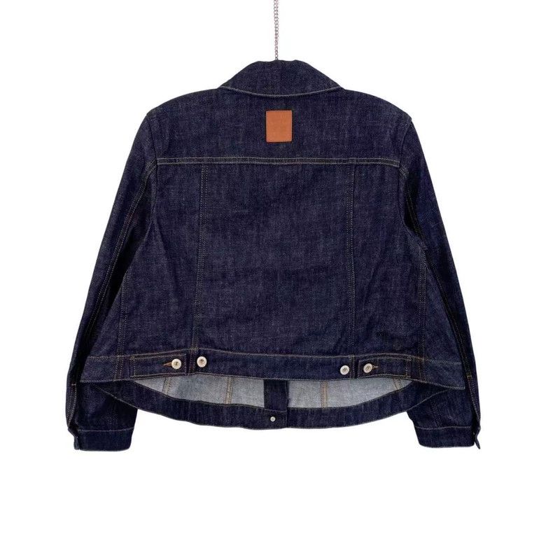 Loewe LOEWE Piper Logo denim jacket Size XXS / US 00 / IT 34 - 2 Thumbnail